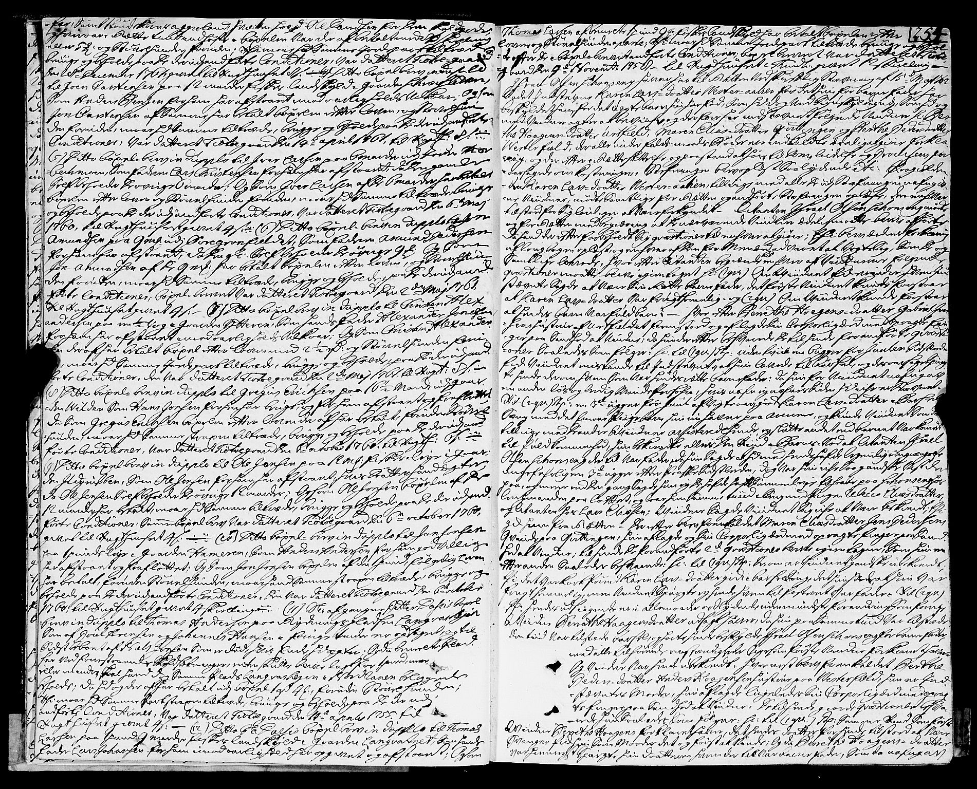 Helgeland sorenskriveri, AV/SAT-A-0004/1/1A/L0020: Tingbok 17B, 1762-1763, p. 253b-254a