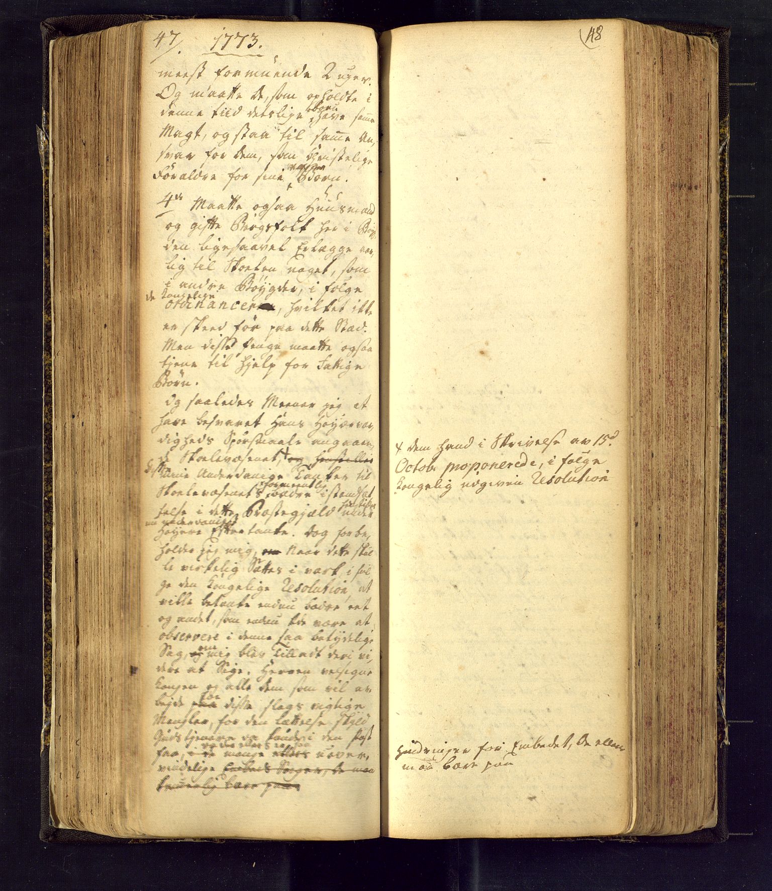 Flesberg kirkebøker, AV/SAKO-A-18/F/Fa/L0002: Parish register (official) no. I 2, 1726-1747, p. 47-48