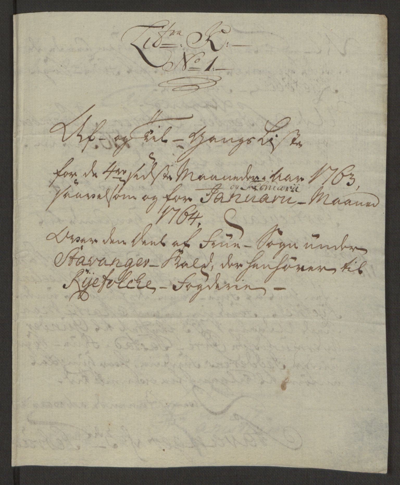 Rentekammeret inntil 1814, Realistisk ordnet avdeling, AV/RA-EA-4070/Ol/L0016b: [Gg 10]: Ekstraskatten, 23.09.1762. Ryfylke, 1764-1768, p. 143