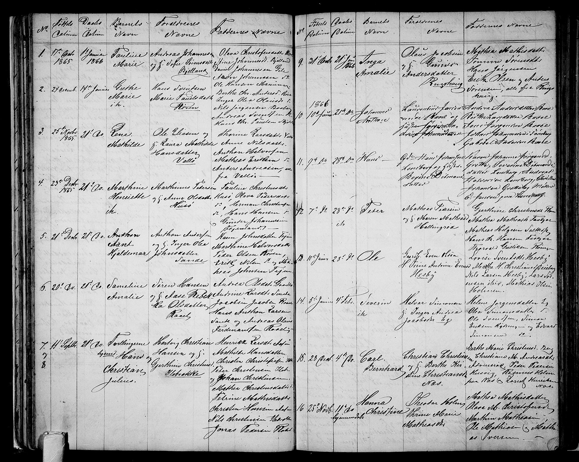 Sem kirkebøker, AV/SAKO-A-5/G/Ga/L0004: Parish register (copy) no. I 4, 1855-1877