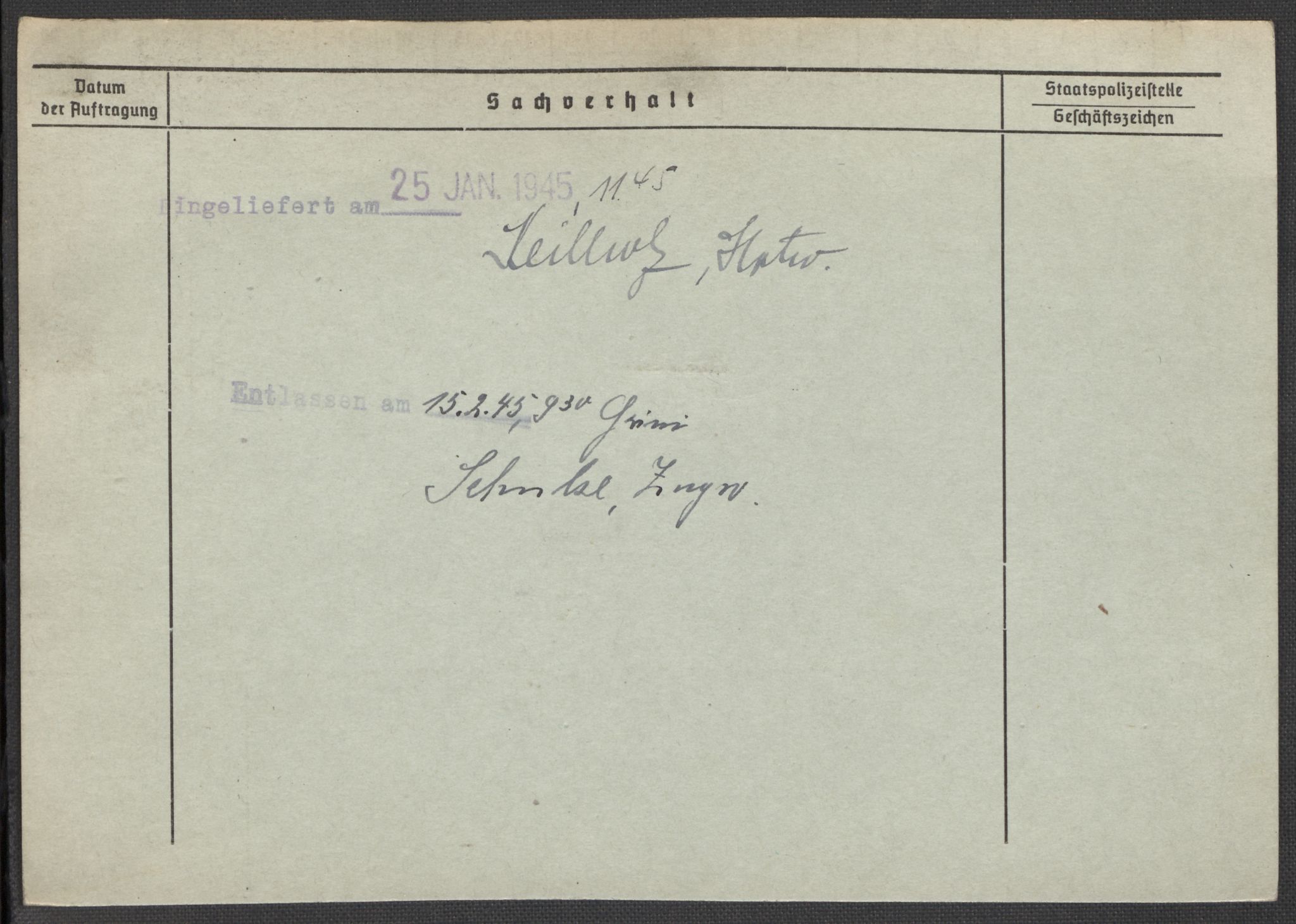 Befehlshaber der Sicherheitspolizei und des SD, AV/RA-RAFA-5969/E/Ea/Eaa/L0001: Register over norske fanger i Møllergata 19: A-Bj, 1940-1945, p. 47