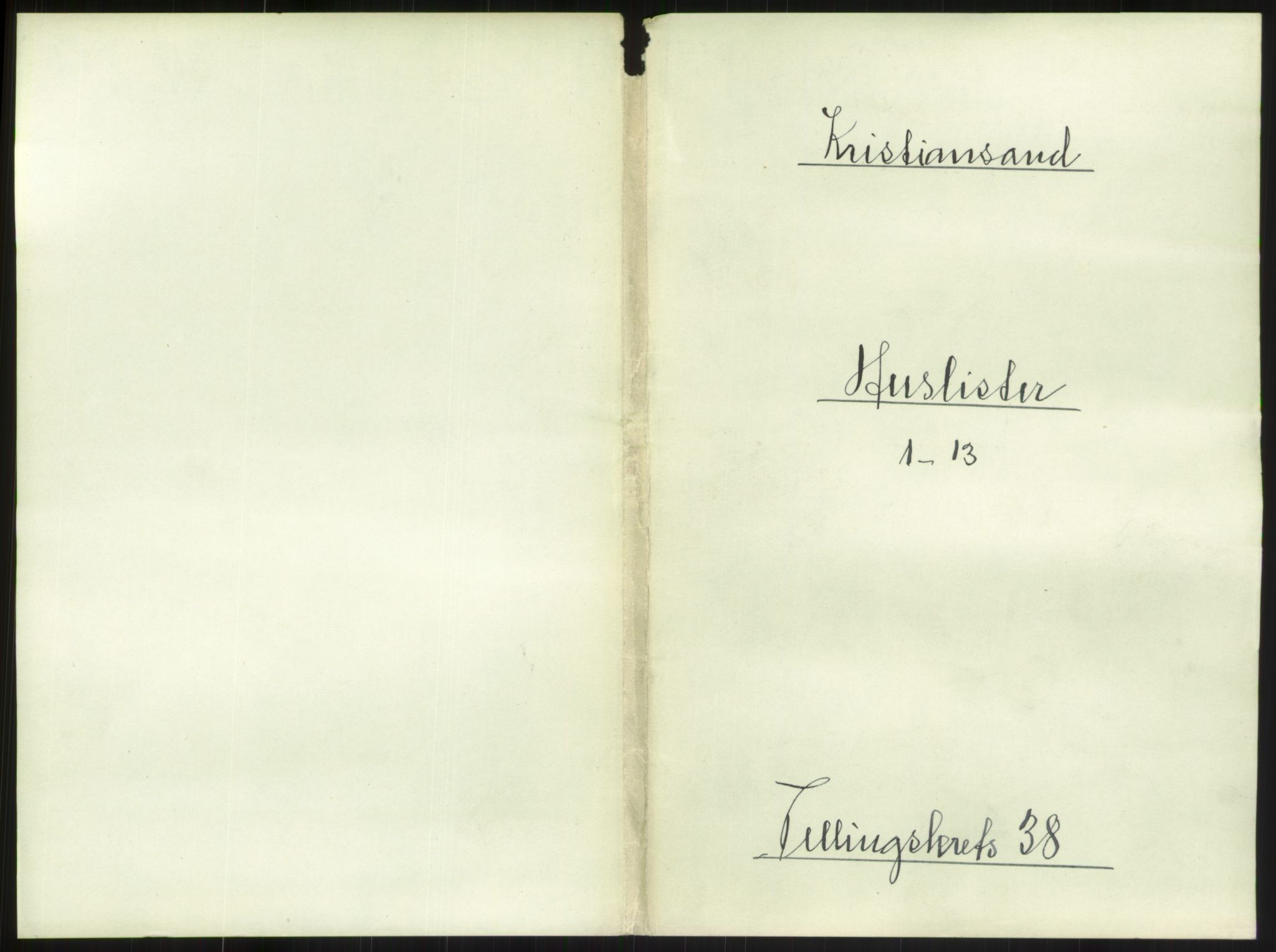 RA, 1891 census for 1001 Kristiansand, 1891, p. 2098