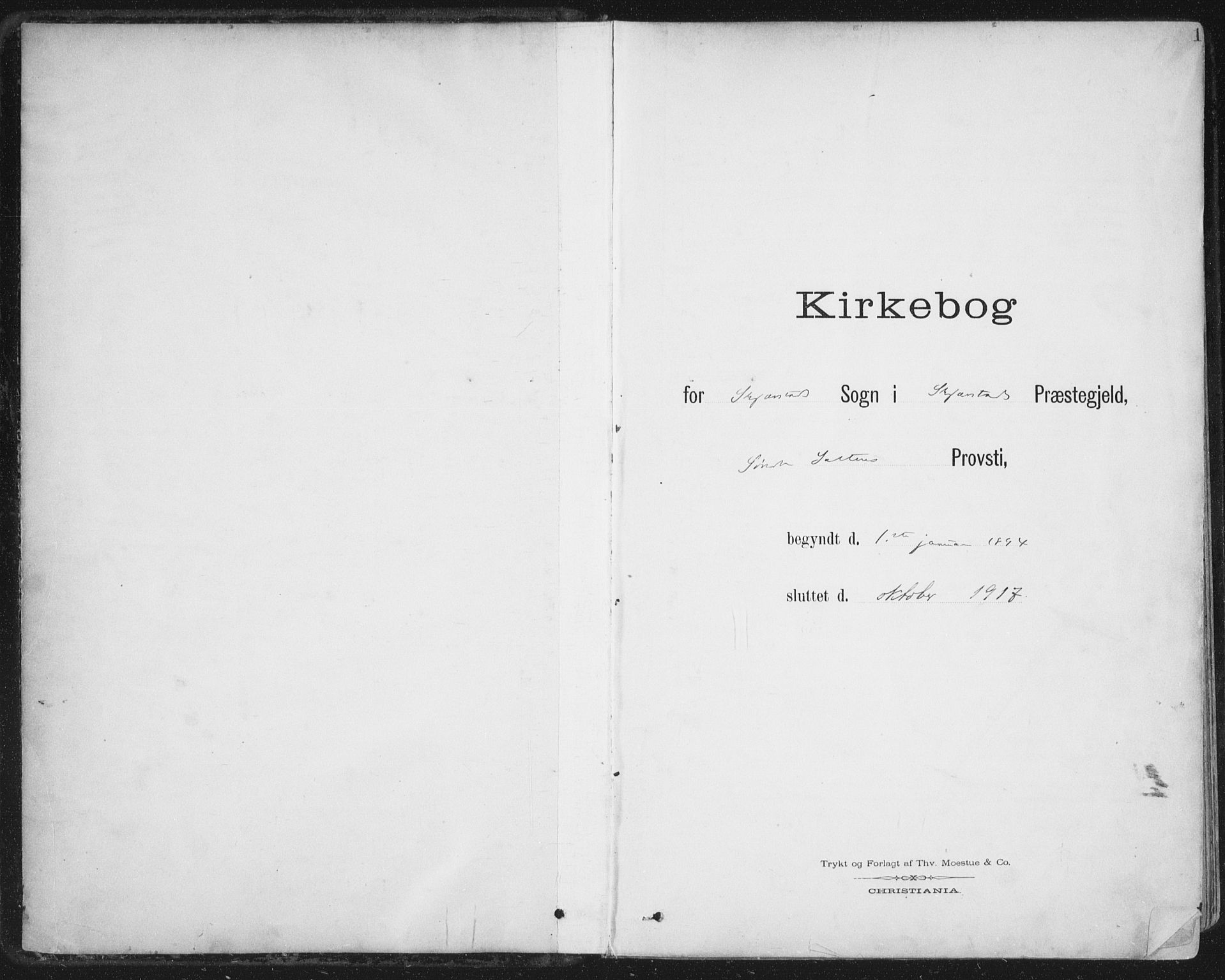 Ministerialprotokoller, klokkerbøker og fødselsregistre - Nordland, SAT/A-1459/852/L0741: Parish register (official) no. 852A11, 1894-1917, p. 1