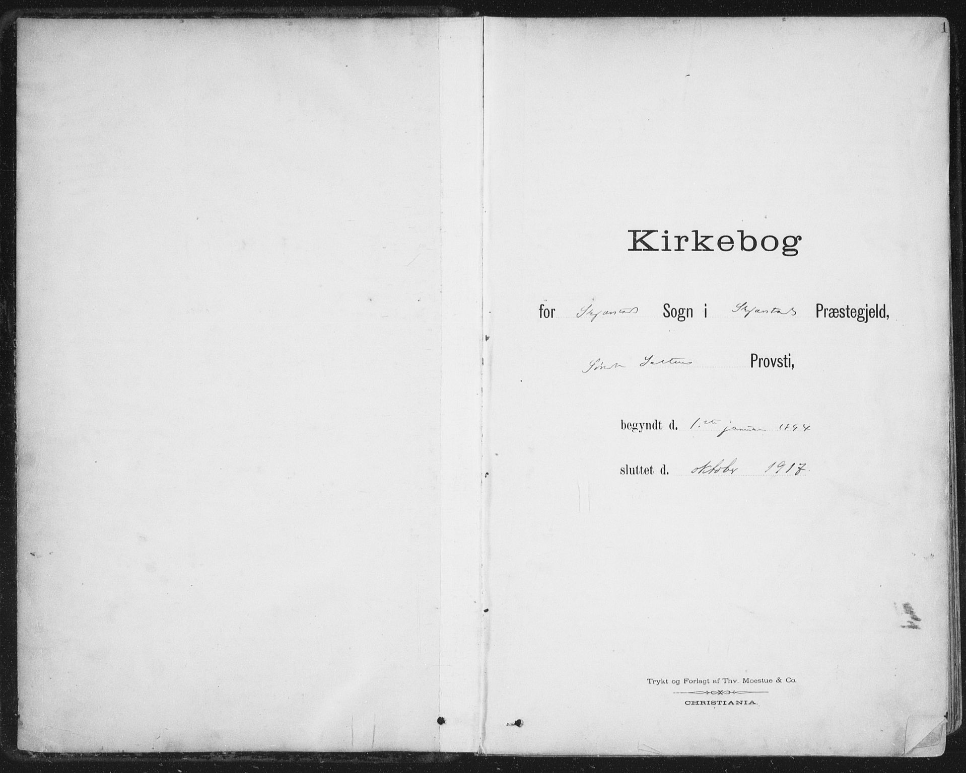 Ministerialprotokoller, klokkerbøker og fødselsregistre - Nordland, AV/SAT-A-1459/852/L0741: Parish register (official) no. 852A11, 1894-1917, p. 1