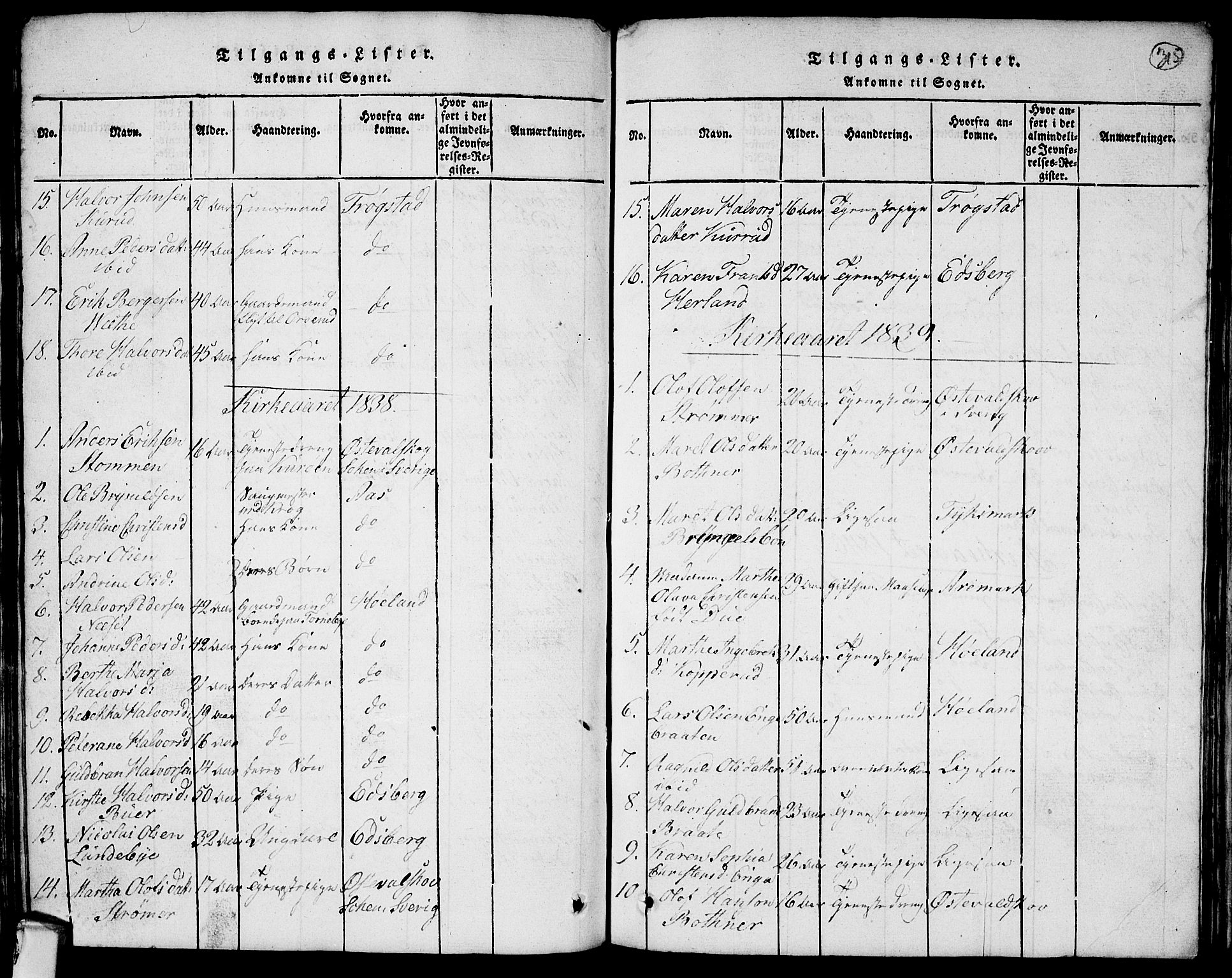 Rødenes prestekontor Kirkebøker, AV/SAO-A-2005/G/Ga/L0001: Parish register (copy) no.  I 1, 1814-1841, p. 315