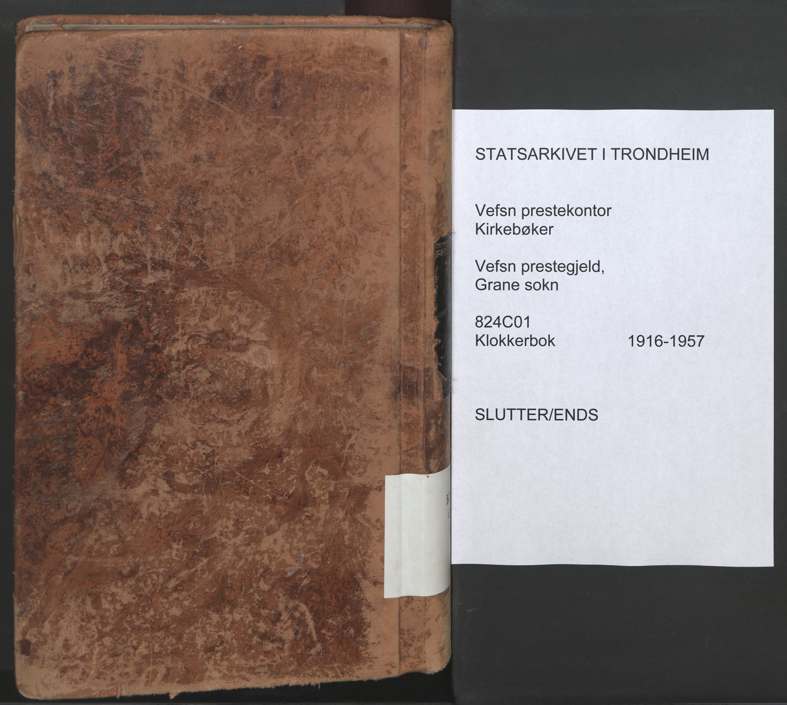 Ministerialprotokoller, klokkerbøker og fødselsregistre - Nordland, AV/SAT-A-1459/824/L0341: Parish register (copy) no. 824C01, 1916-1957