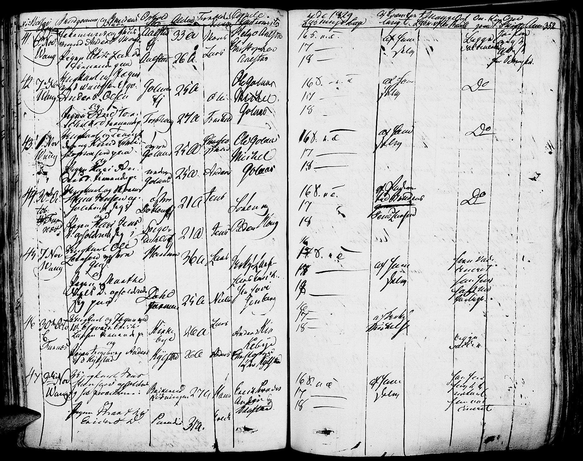 Vang prestekontor, Hedmark, AV/SAH-PREST-008/H/Ha/Haa/L0009: Parish register (official) no. 9, 1826-1841, p. 352