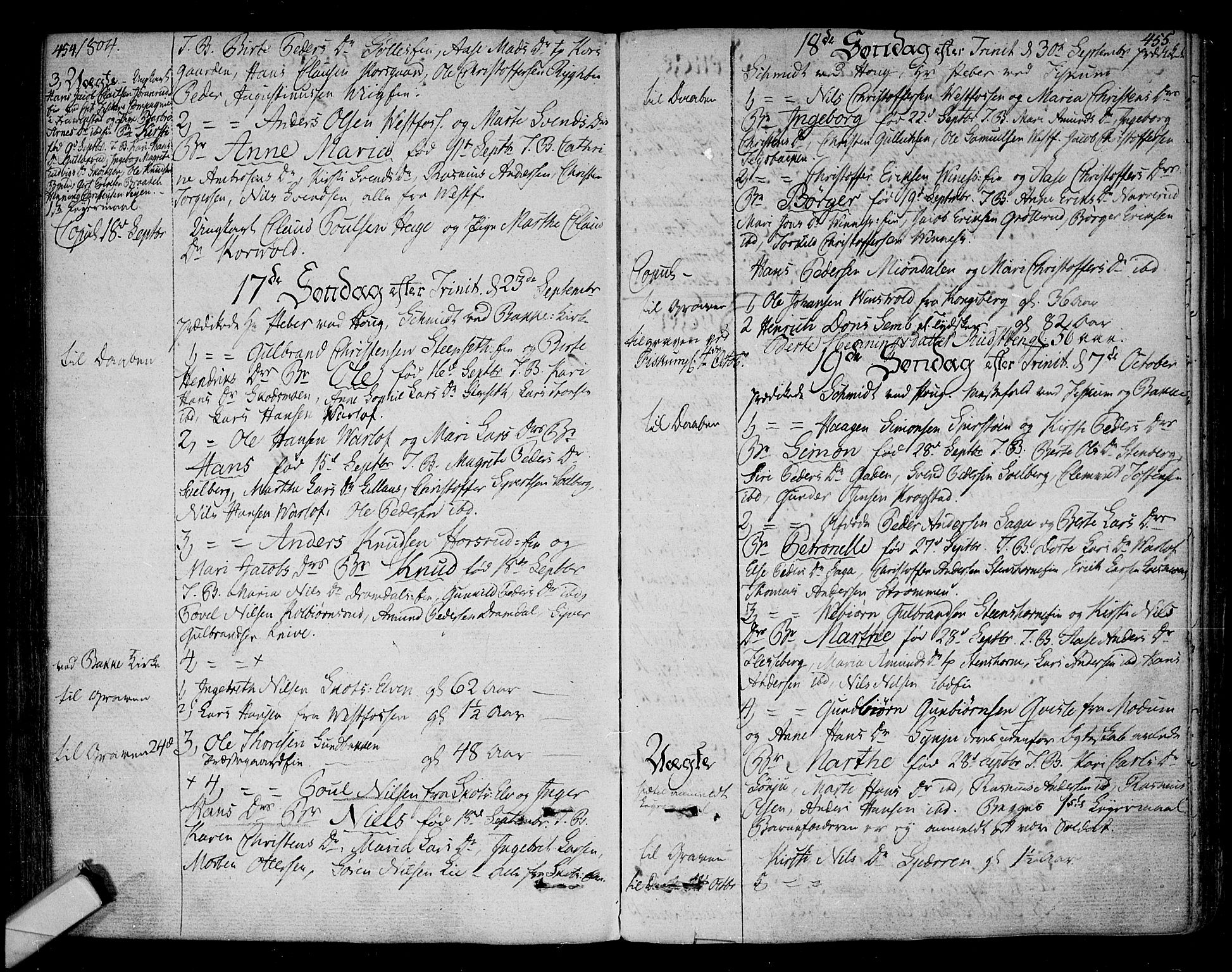 Eiker kirkebøker, AV/SAKO-A-4/F/Fa/L0009: Parish register (official) no. I 9, 1789-1806, p. 454-455