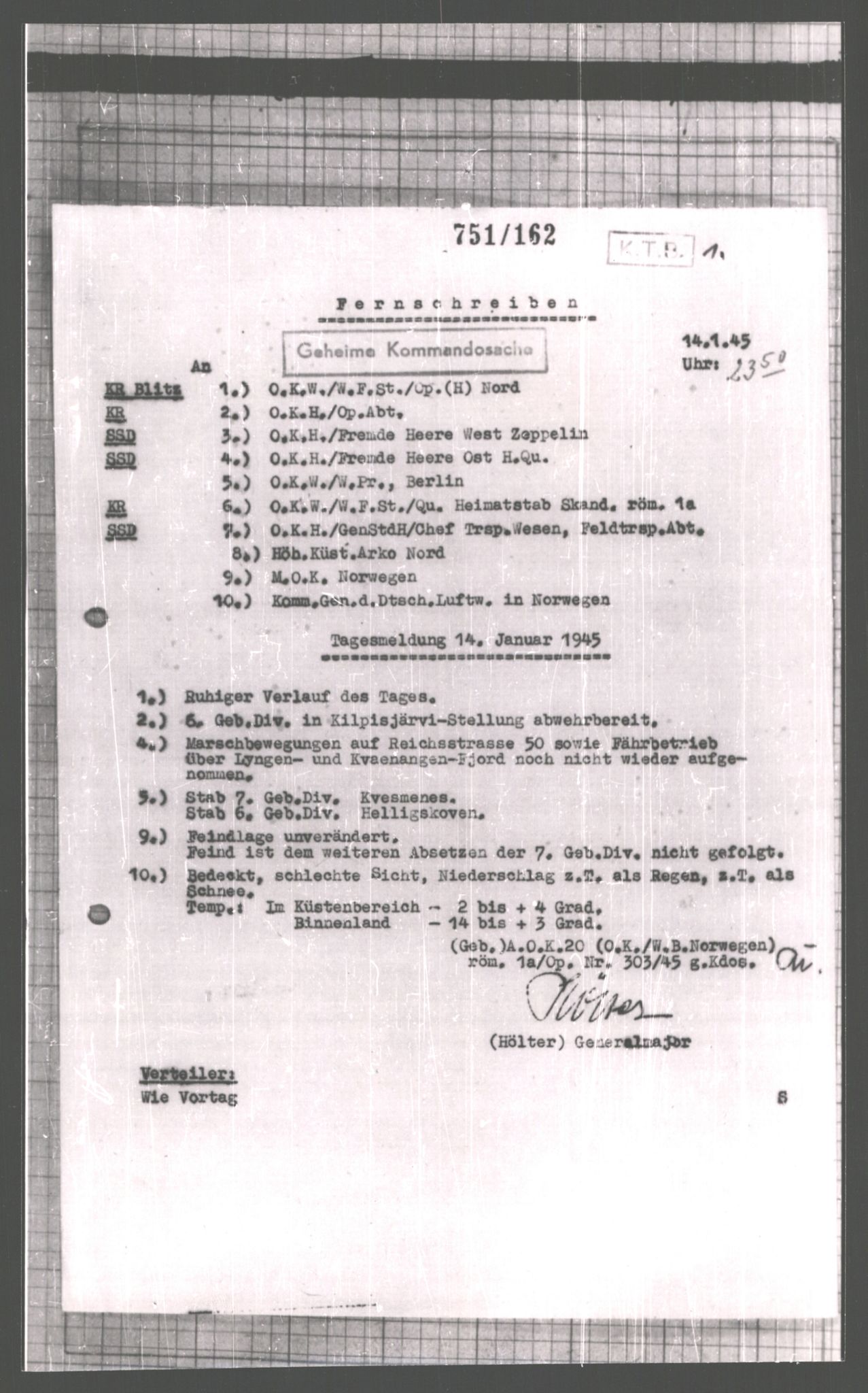 Forsvarets Overkommando. 2 kontor. Arkiv 11.4. Spredte tyske arkivsaker, AV/RA-RAFA-7031/D/Dar/Dara/L0006: Krigsdagbøker for 20. Gebirgs-Armee-Oberkommando (AOK 20), 1945, p. 509