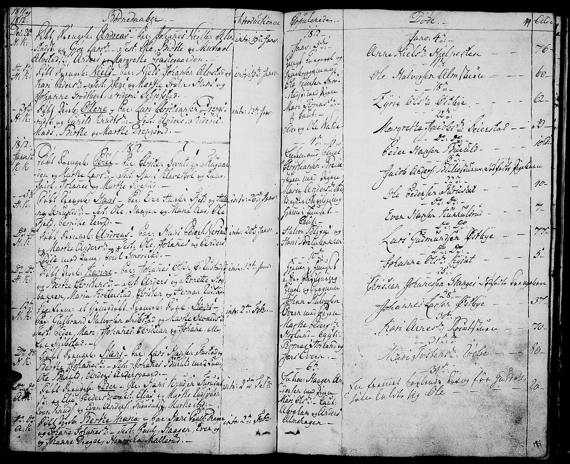 Toten prestekontor, SAH/PREST-102/H/Ha/Haa/L0008: Parish register (official) no. 8, 1809-1814, p. 44