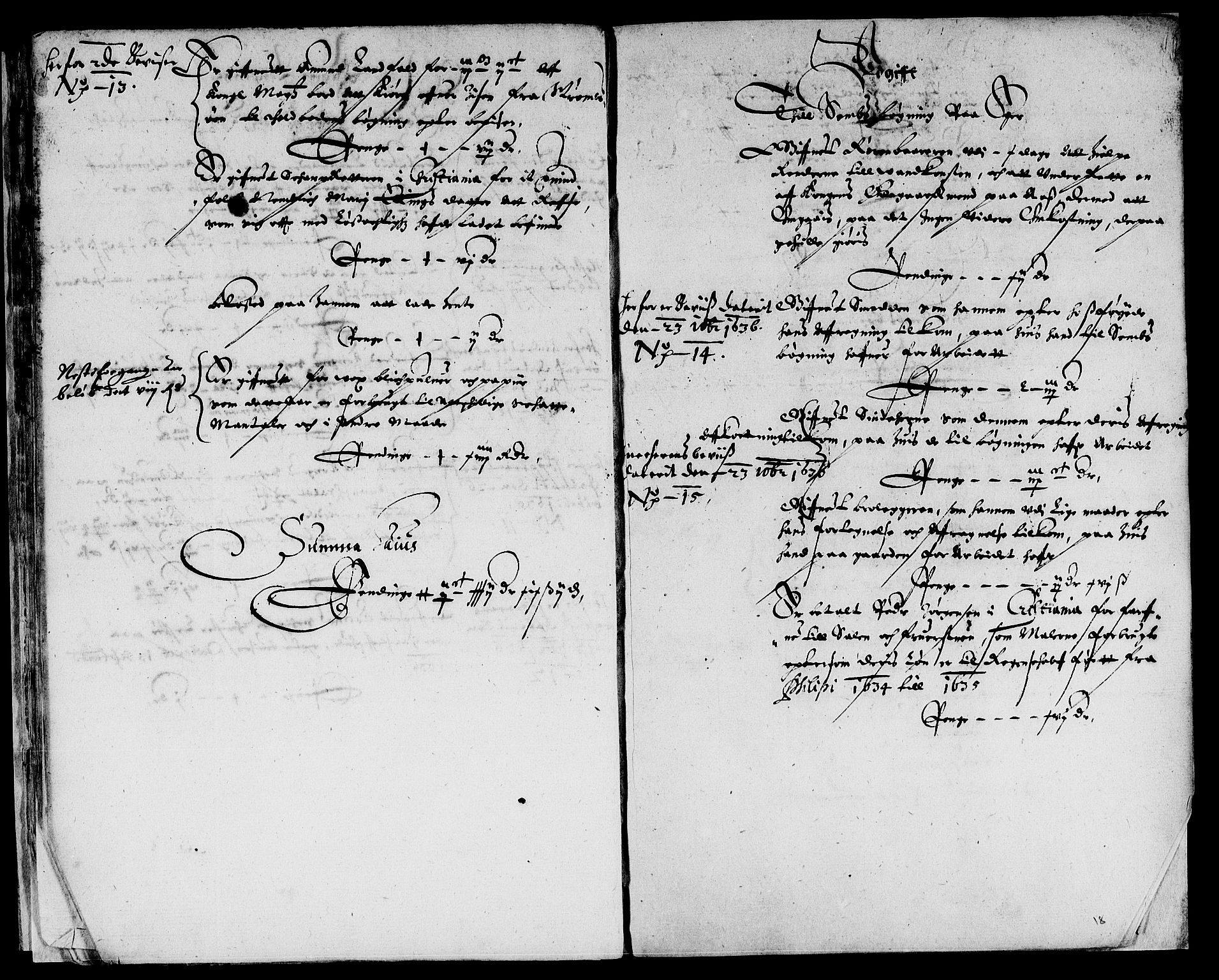 Rentekammeret inntil 1814, Reviderte regnskaper, Lensregnskaper, AV/RA-EA-5023/R/Rb/Rbl/L0006: Brunla len med Eiker len 1626-37, 1635-1638