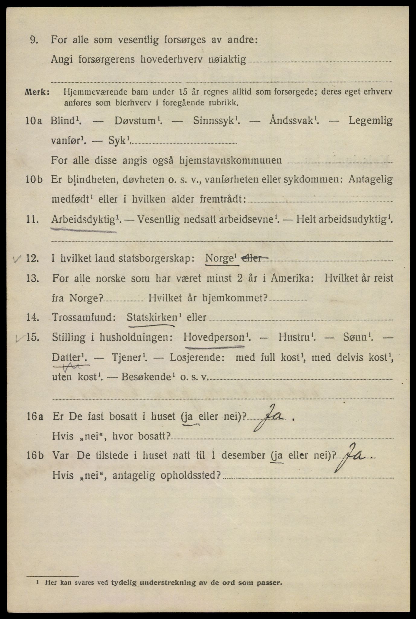 SAO, 1920 census for Kristiania, 1920, p. 294316