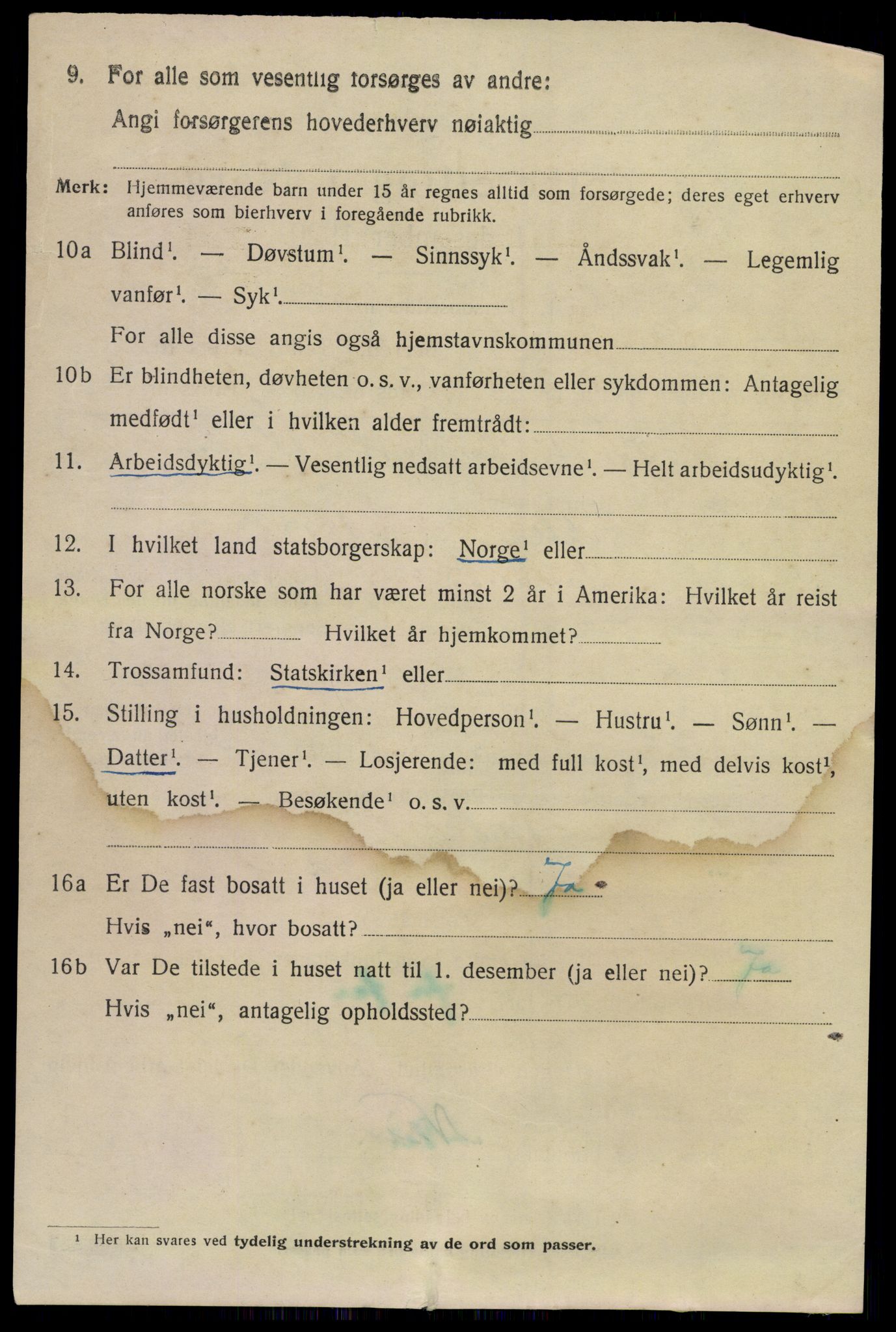 SAKO, 1920 census for Sauherad, 1920, p. 5182