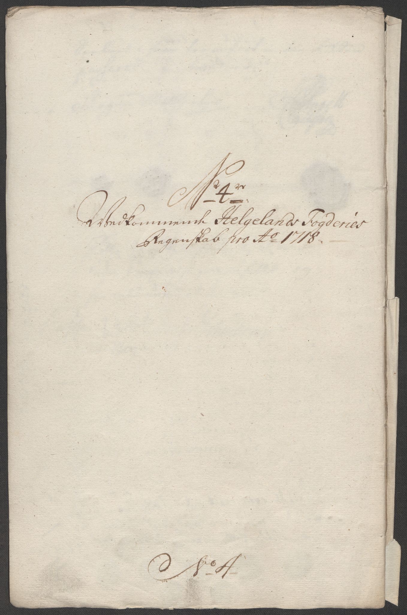 Rentekammeret inntil 1814, Reviderte regnskaper, Fogderegnskap, AV/RA-EA-4092/R65/L4516: Fogderegnskap Helgeland, 1718, p. 110