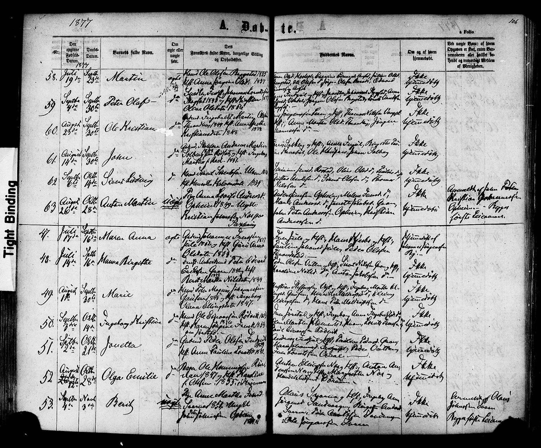 Ministerialprotokoller, klokkerbøker og fødselsregistre - Nord-Trøndelag, SAT/A-1458/730/L0284: Parish register (official) no. 730A09, 1866-1878, p. 106