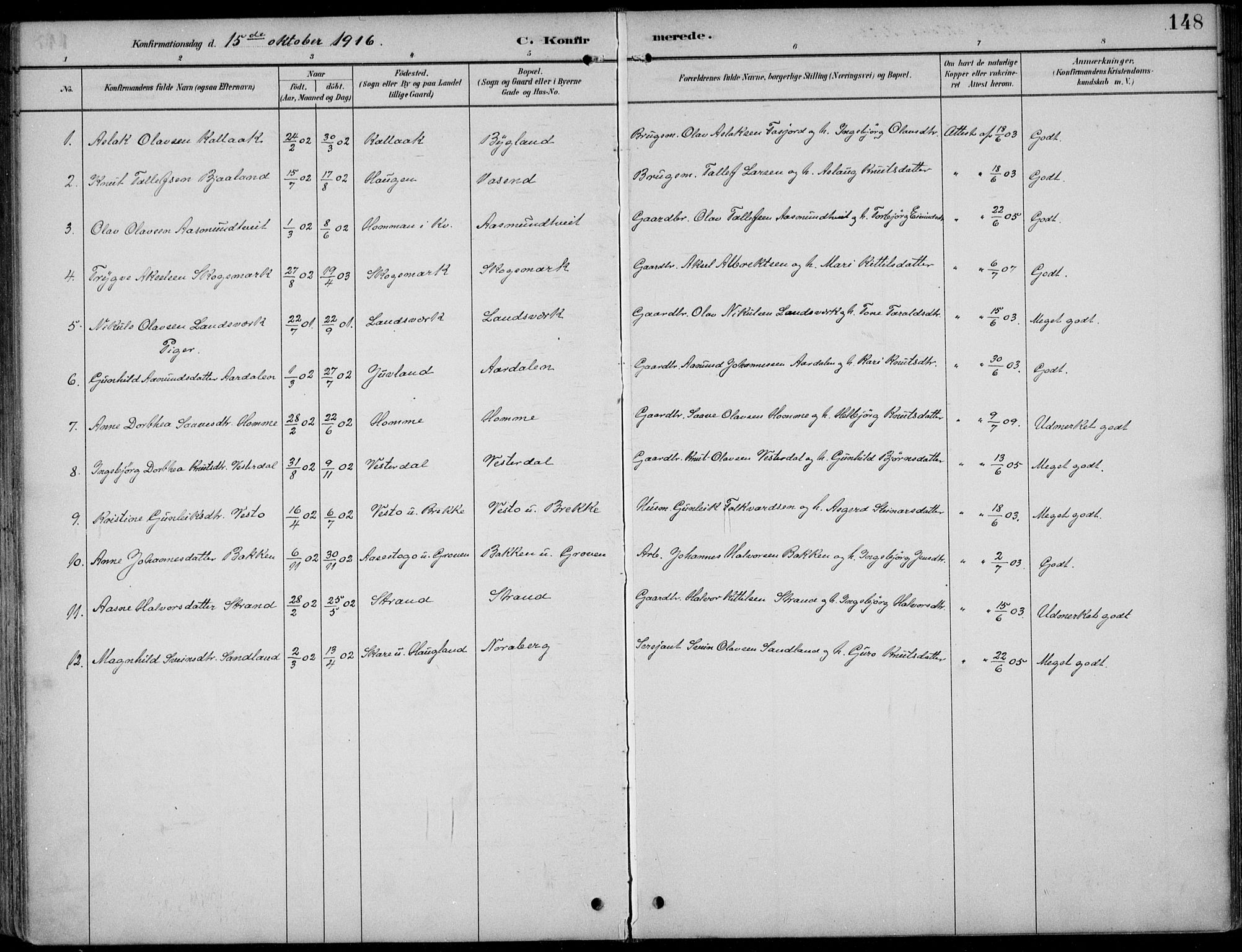 Kviteseid kirkebøker, SAKO/A-276/F/Fb/L0002: Parish register (official) no. II 2, 1882-1916, p. 148