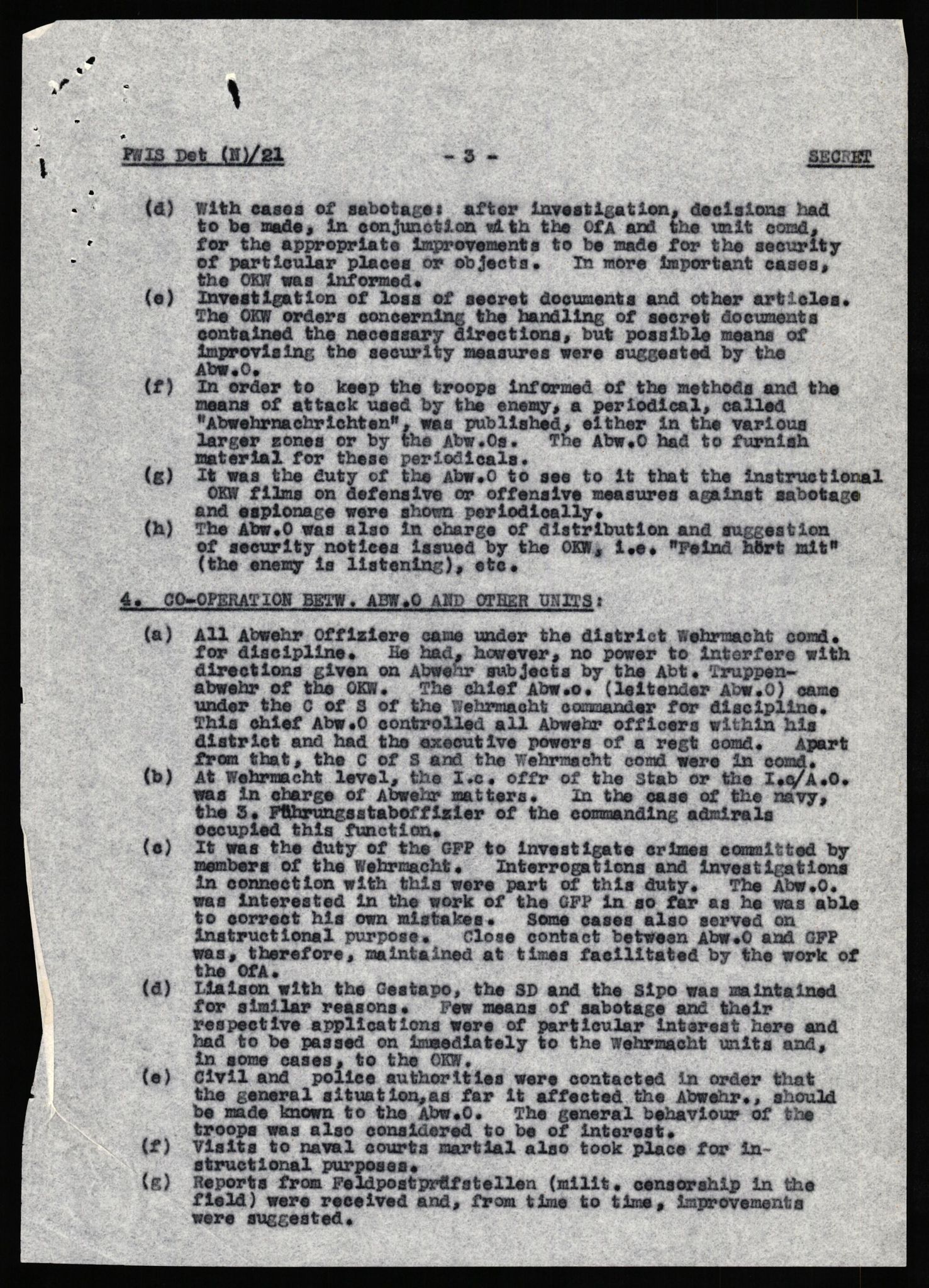 Forsvaret, Forsvarets overkommando II, RA/RAFA-3915/D/Db/L0029: CI Questionaires. Tyske okkupasjonsstyrker i Norge. Tyskere., 1945-1946, p. 199