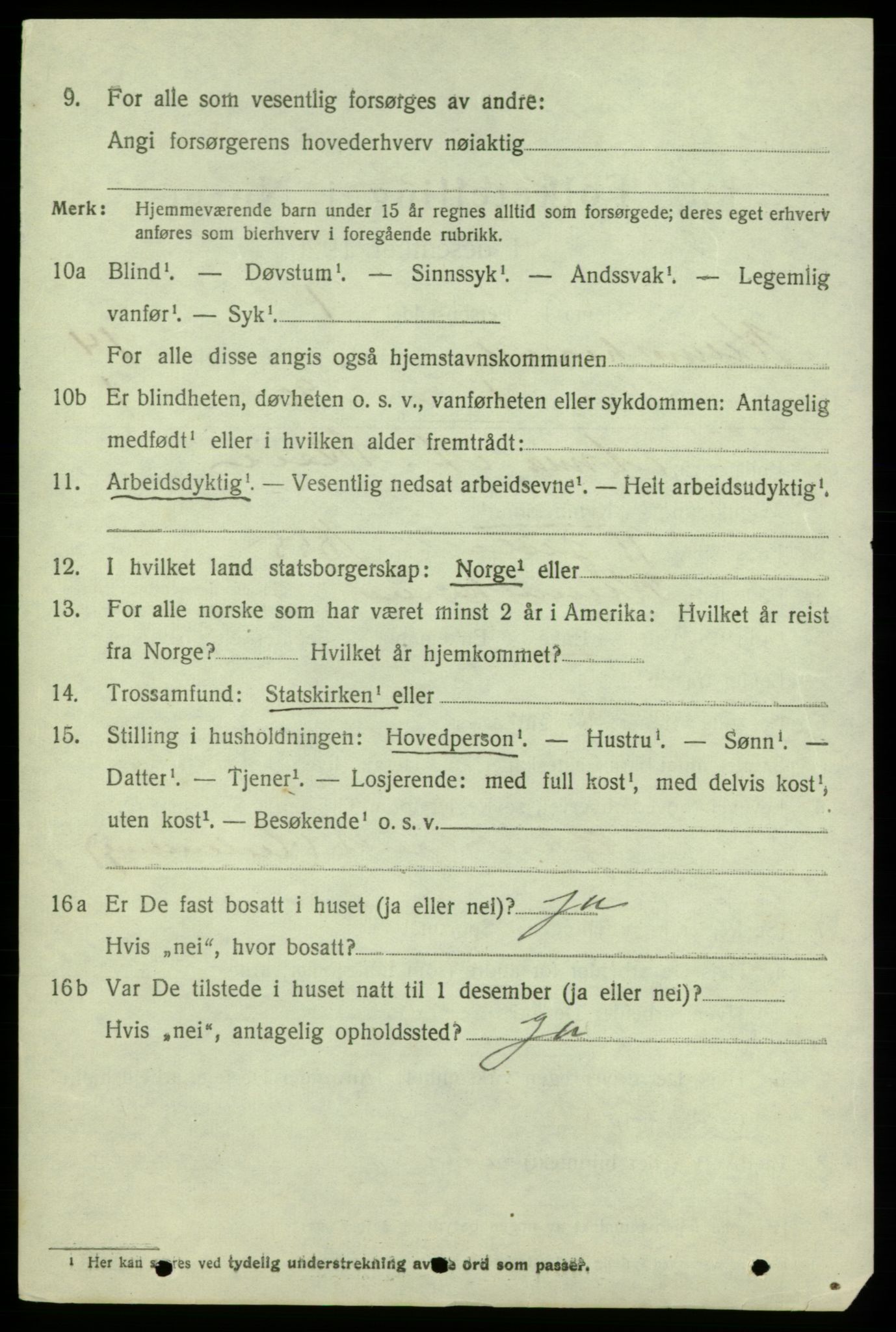 SAB, 1920 census for Kvinnherad, 1920, p. 8791