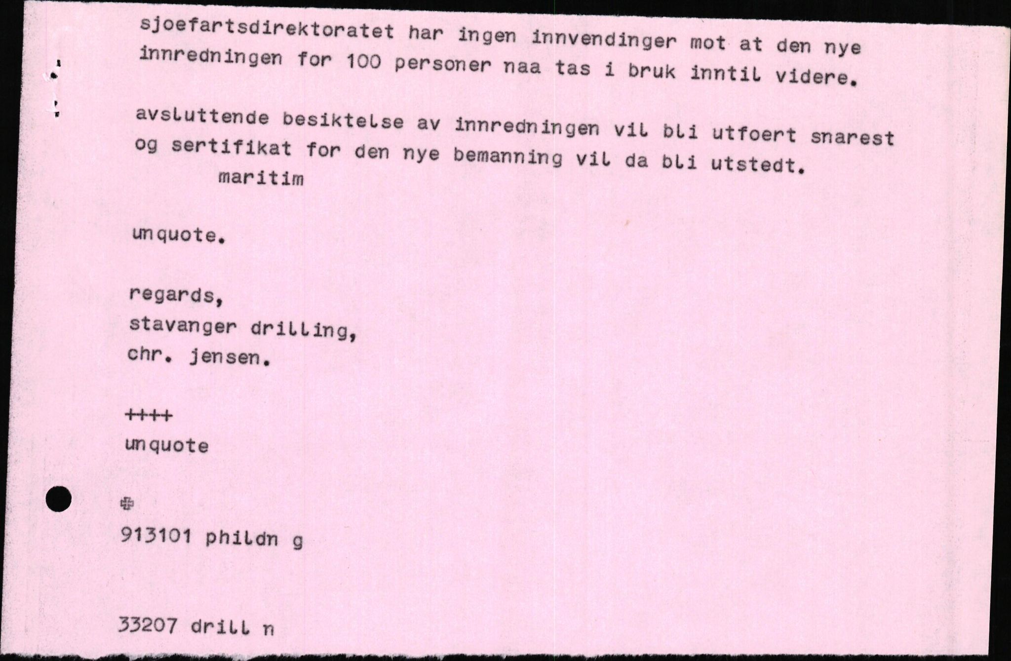 Pa 1503 - Stavanger Drilling AS, AV/SAST-A-101906/2/E/Eb/Eba/L0010: Sak og korrespondanse, 1977-1981