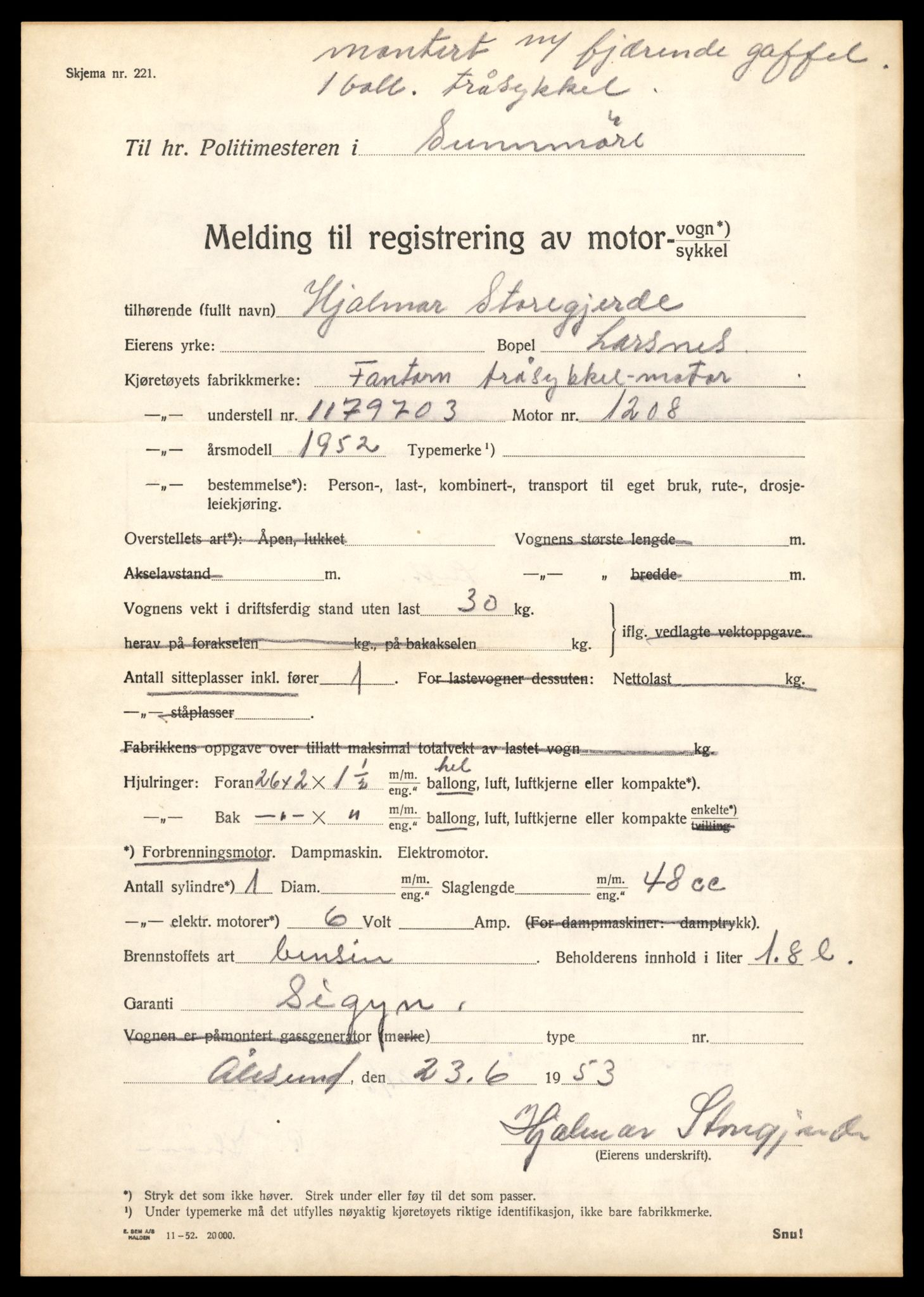 Møre og Romsdal vegkontor - Ålesund trafikkstasjon, AV/SAT-A-4099/F/Fe/L0029: Registreringskort for kjøretøy T 11430 - T 11619, 1927-1998, p. 1831