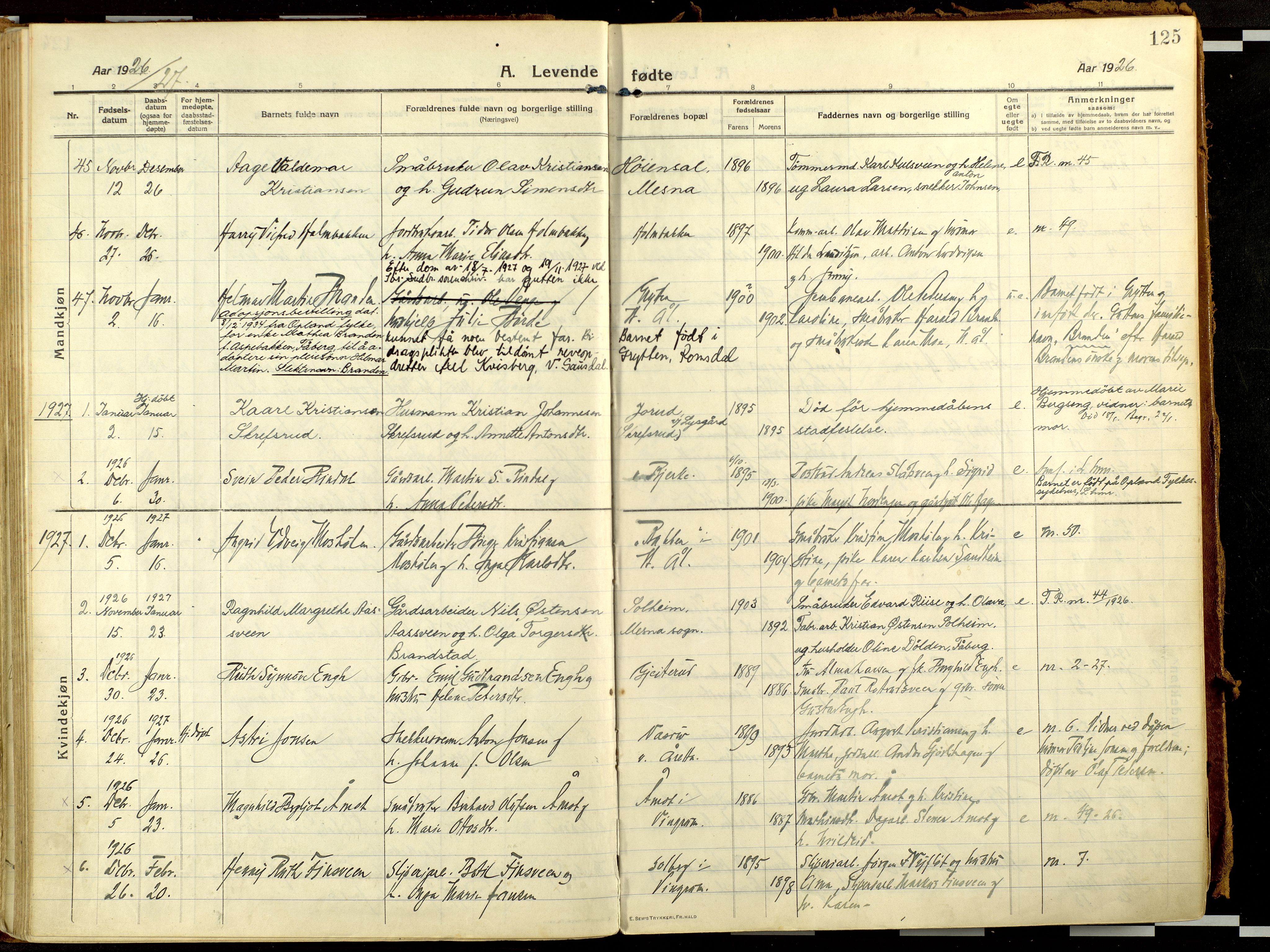 Fåberg prestekontor, AV/SAH-PREST-086/H/Ha/Haa/L0013: Parish register (official) no. 13, 1913-1928, p. 125