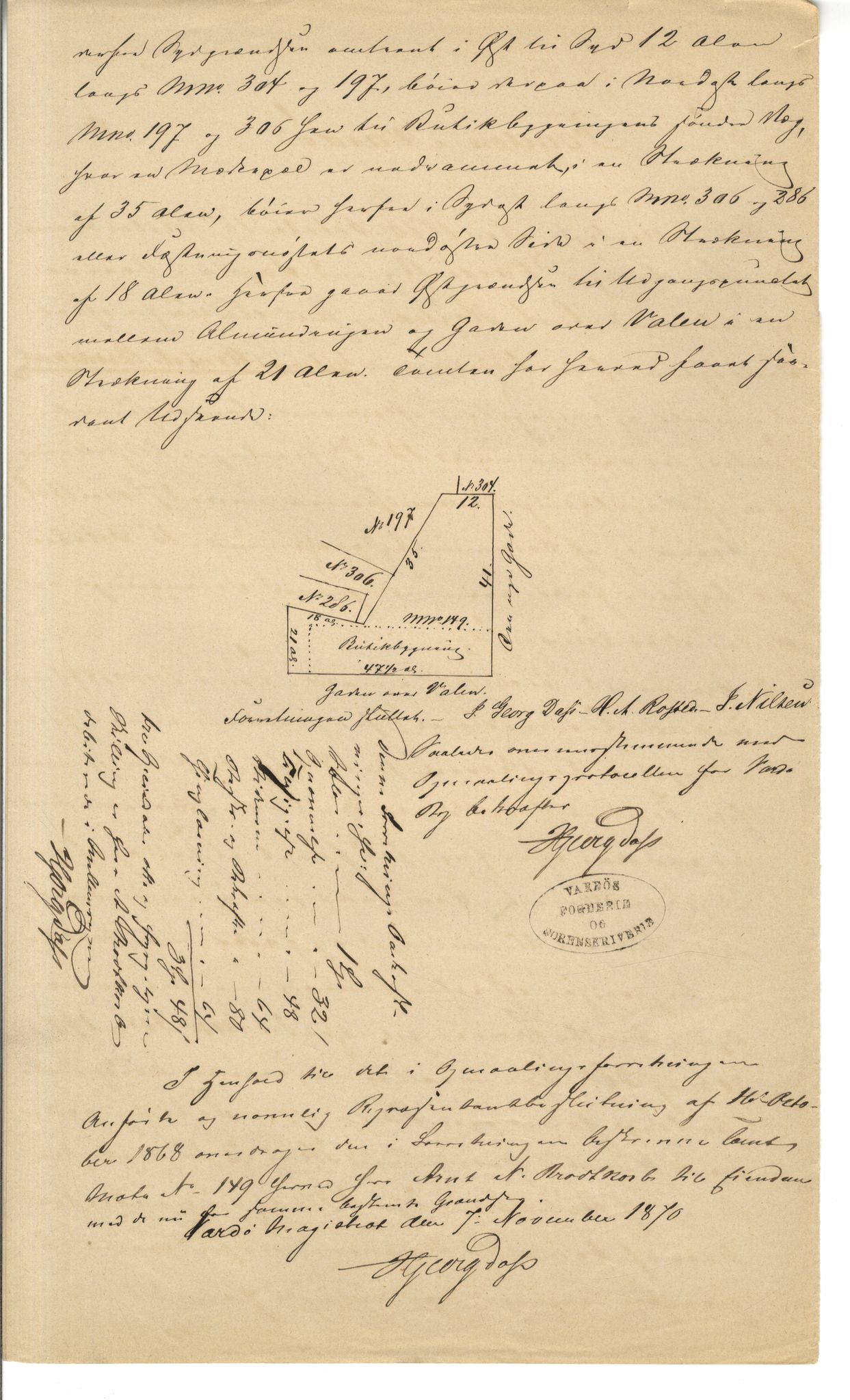 Brodtkorb handel A/S, VAMU/A-0001/Q/Qb/L0001: Skjøter og grunnbrev i Vardø by, 1822-1943, p. 26