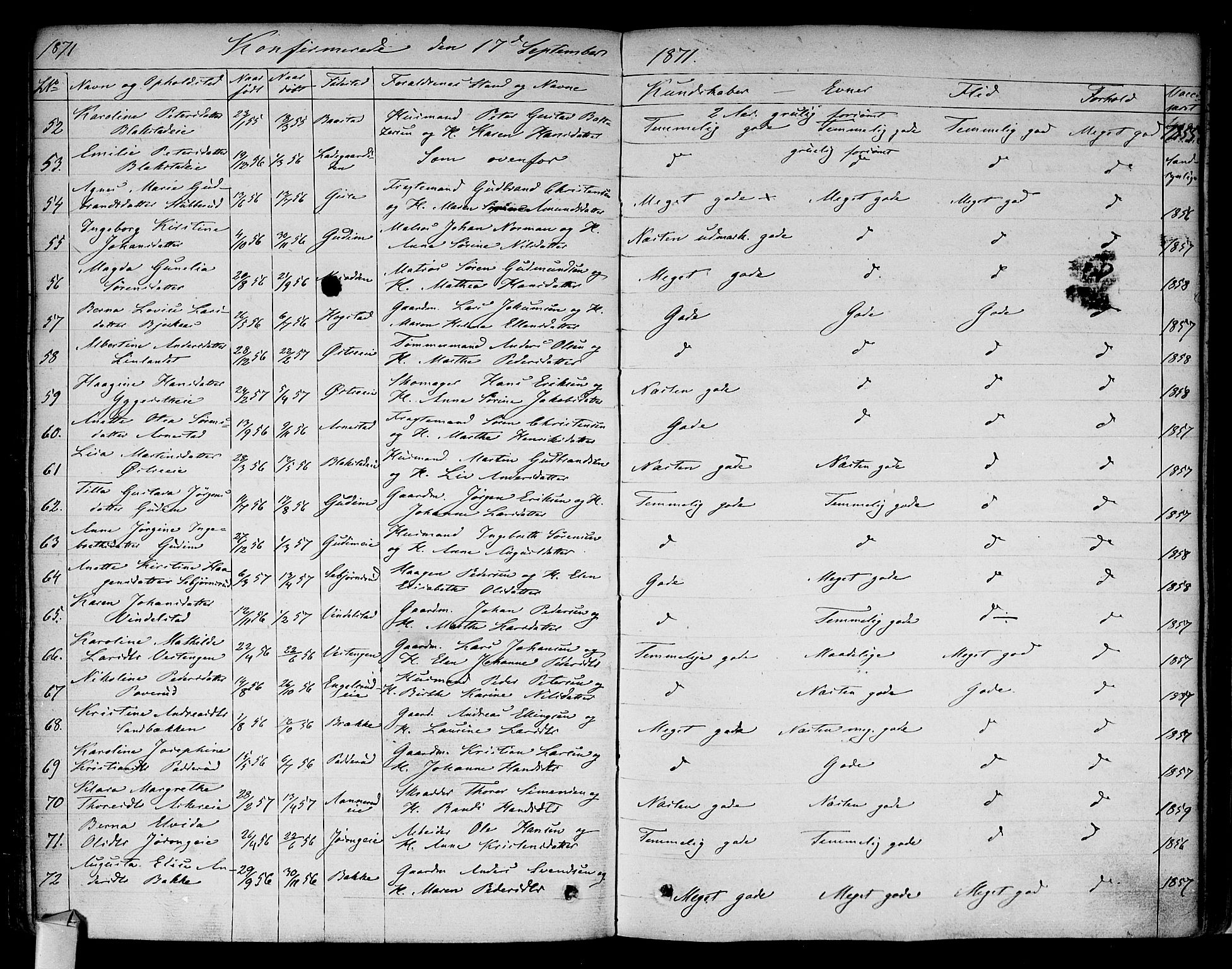 Asker prestekontor Kirkebøker, AV/SAO-A-10256a/F/Fa/L0009: Parish register (official) no. I 9, 1825-1878, p. 278