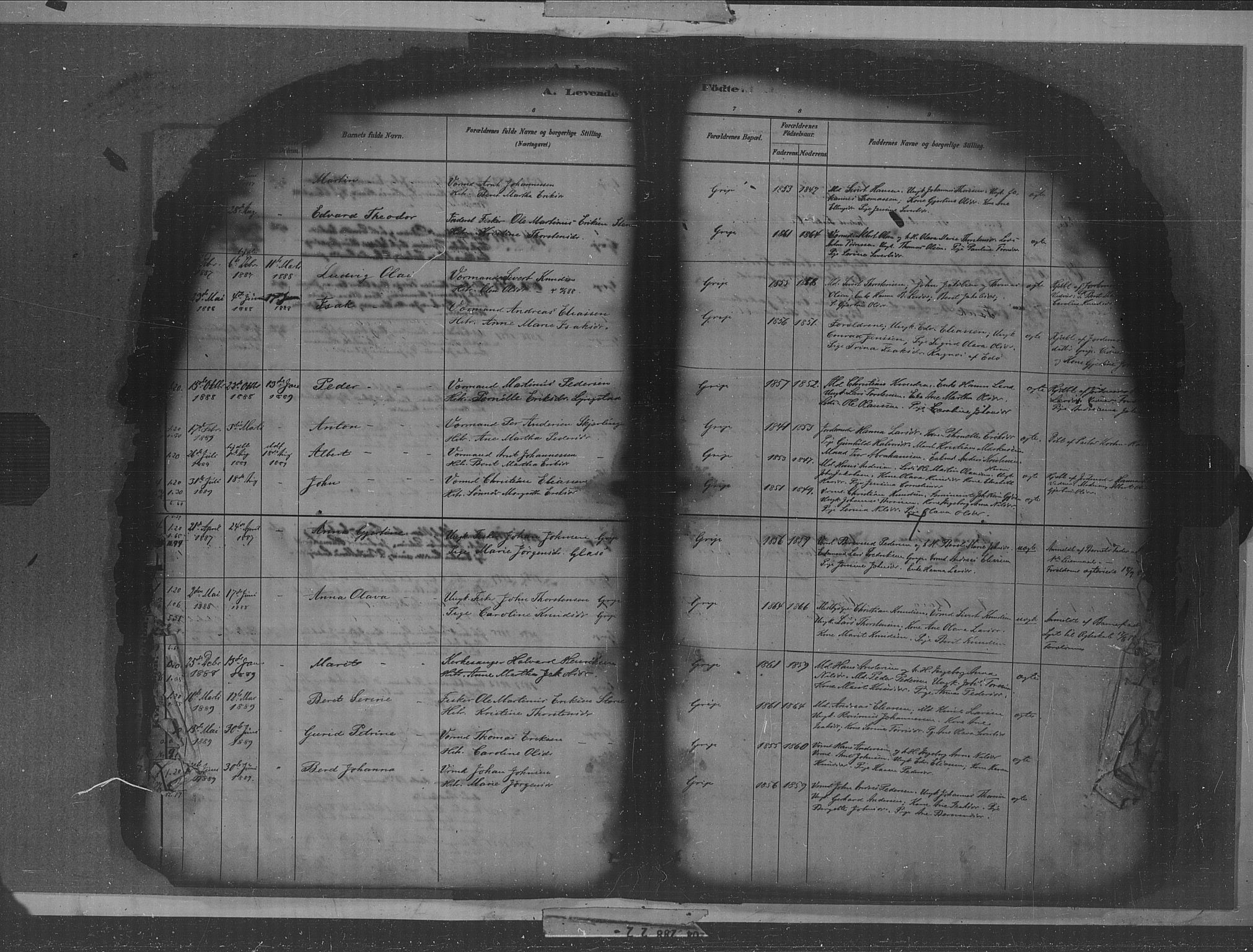 Kristiansund sokneprestkontor, AV/SAT-A-1068/1/I/I1: Parish register (official) no. 36, 1880-1919, p. 7