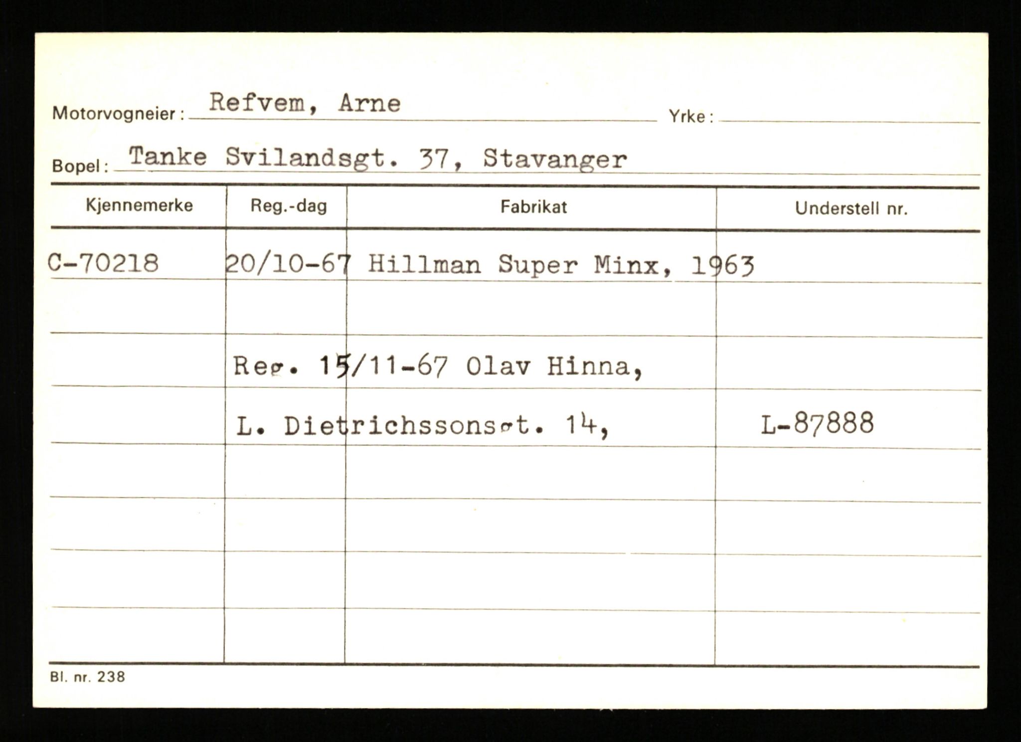 Stavanger trafikkstasjon, SAST/A-101942/0/G/L0008: Registreringsnummer: 67519 - 84533, 1930-1971, p. 347