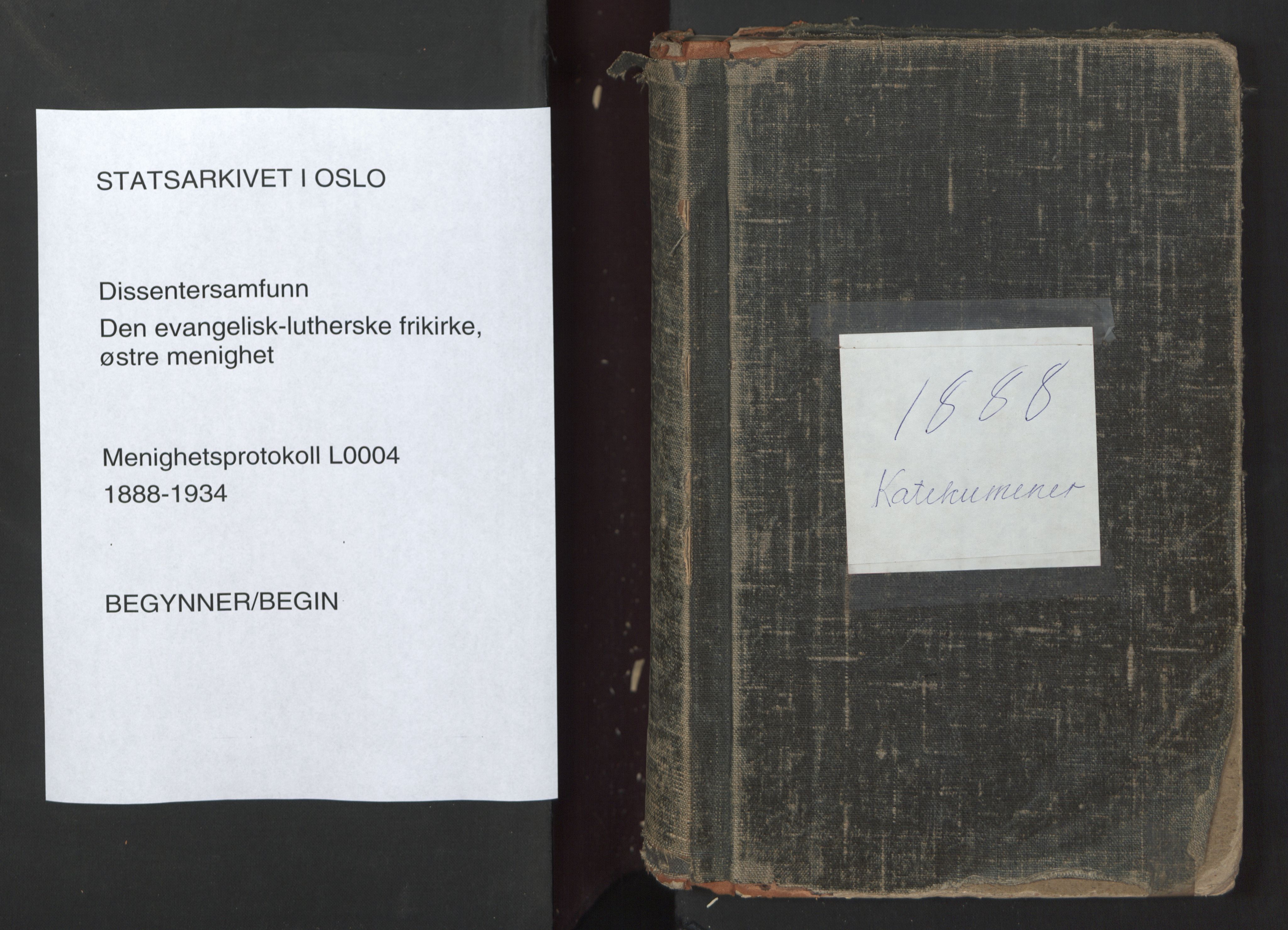 Den evangelisk-lutherske frikirke østre menighet, Oslo, SAO/PAO-0245/F/L0004: Dissenter register no. 4, 1881-1935