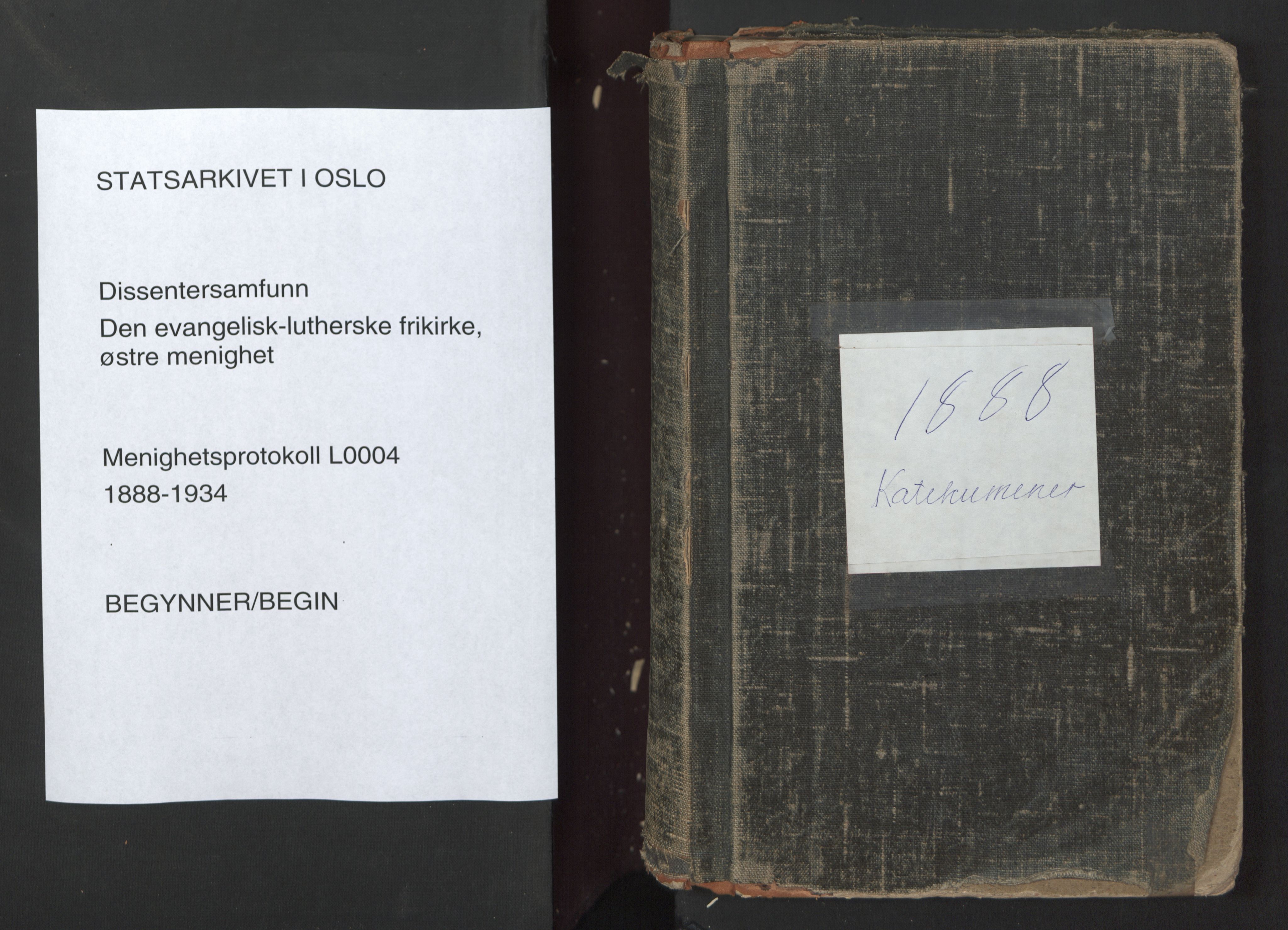 Den evangelisk-lutherske frikirke østre menighet, Oslo, AV/SAO-PAO-0245/F/L0004: Dissenter register no. 4, 1881-1935
