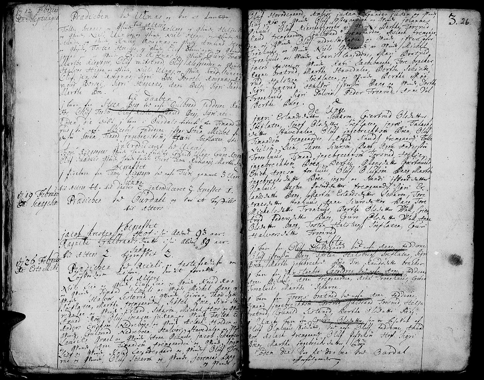 Aurdal prestekontor, AV/SAH-PREST-126/H/Ha/Haa/L0001: Parish register (official) no. 1-3, 1692-1730, p. 26