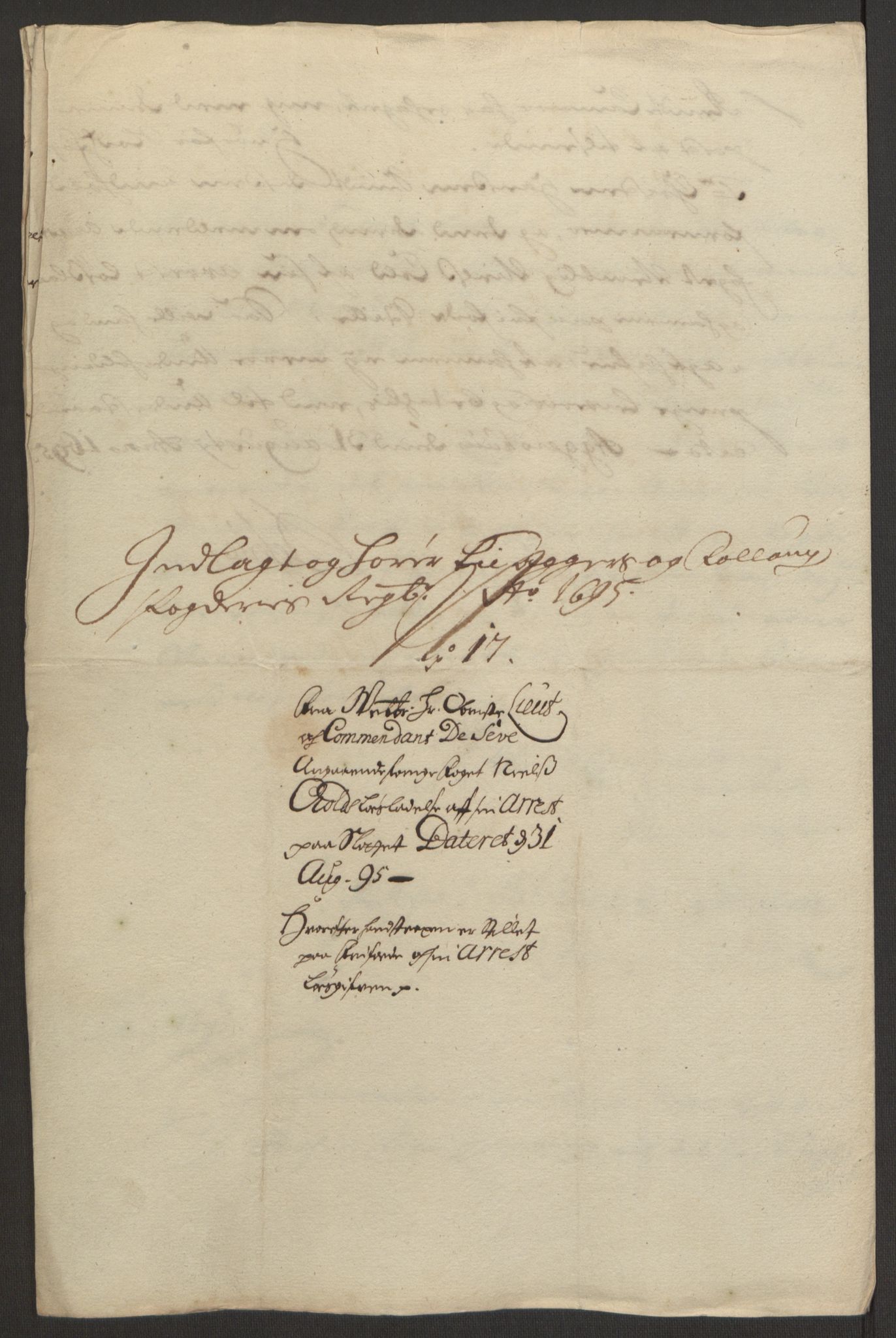 Rentekammeret inntil 1814, Reviderte regnskaper, Fogderegnskap, AV/RA-EA-4092/R10/L0439: Fogderegnskap Aker og Follo, 1695, p. 266