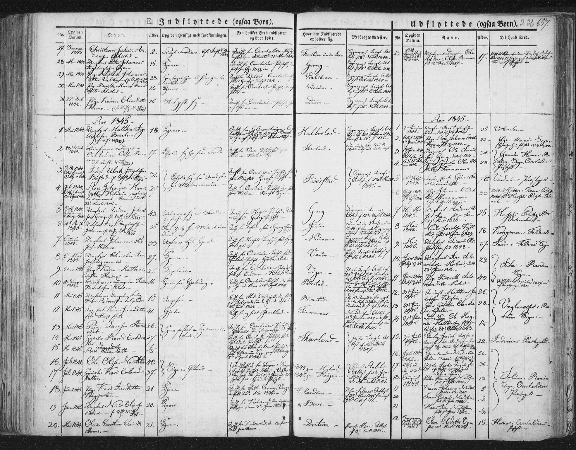 Ministerialprotokoller, klokkerbøker og fødselsregistre - Nord-Trøndelag, SAT/A-1458/758/L0513: Parish register (official) no. 758A02 /1, 1839-1868, p. 236
