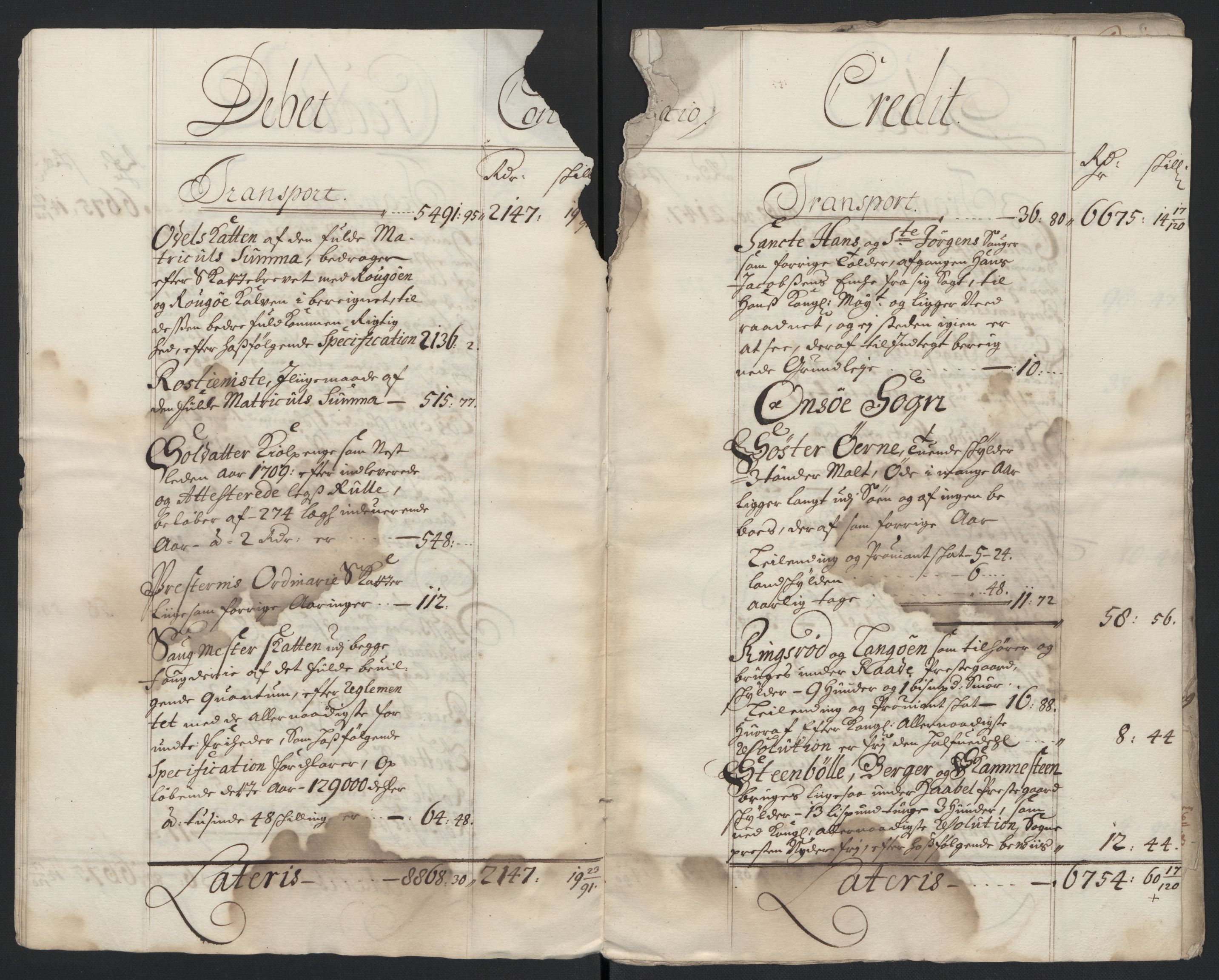 Rentekammeret inntil 1814, Reviderte regnskaper, Fogderegnskap, AV/RA-EA-4092/R04/L0135: Fogderegnskap Moss, Onsøy, Tune, Veme og Åbygge, 1709-1710, p. 7