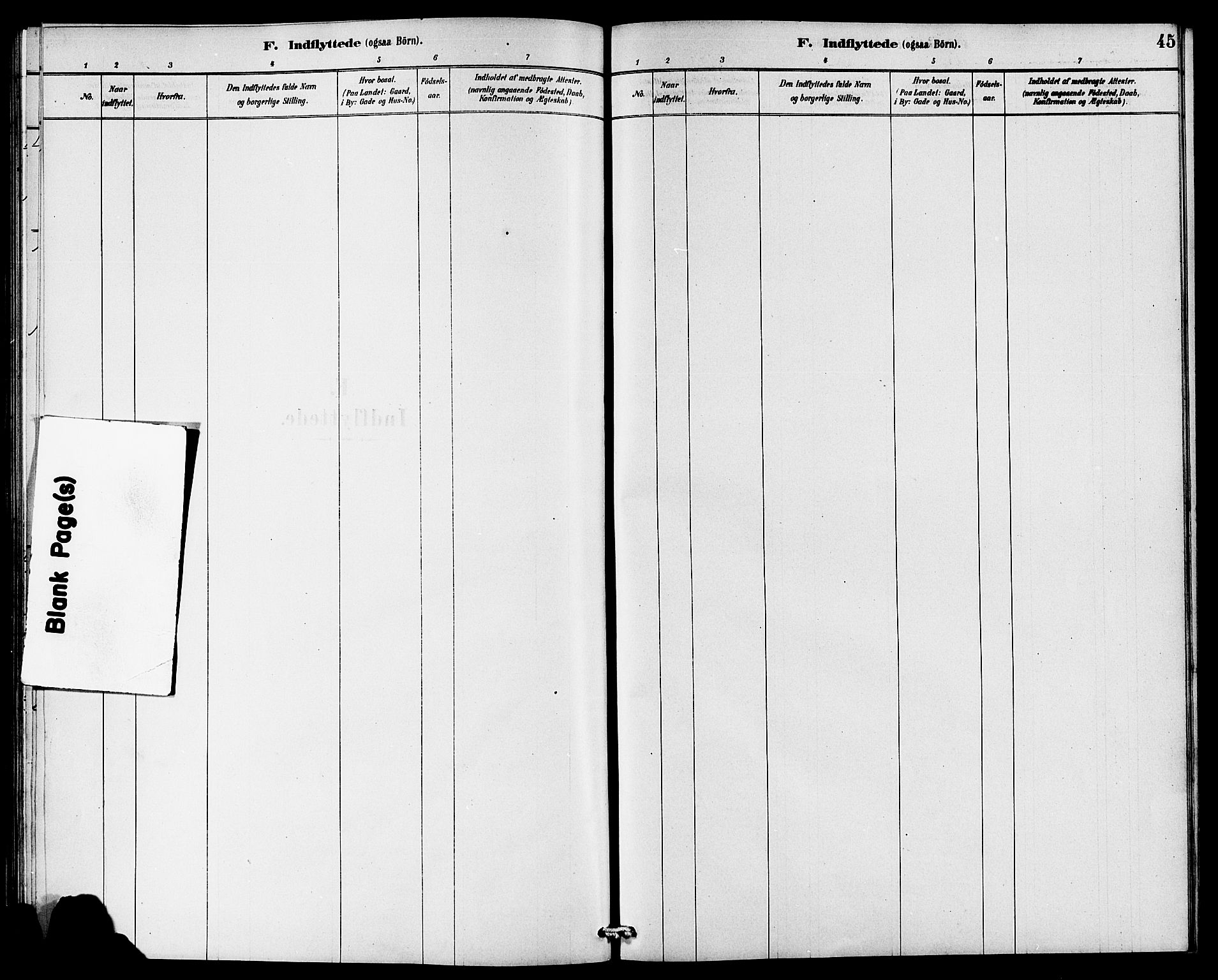 Rennesøy sokneprestkontor, AV/SAST-A -101827/H/Ha/Haa/L0008: Parish register (official) no. A 8, 1878-1890, p. 45