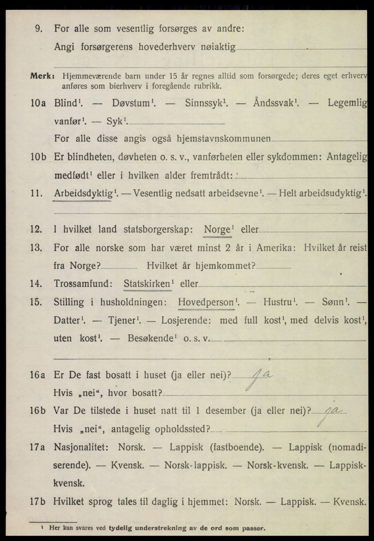 SAT, 1920 census for Otterøy, 1920, p. 1434