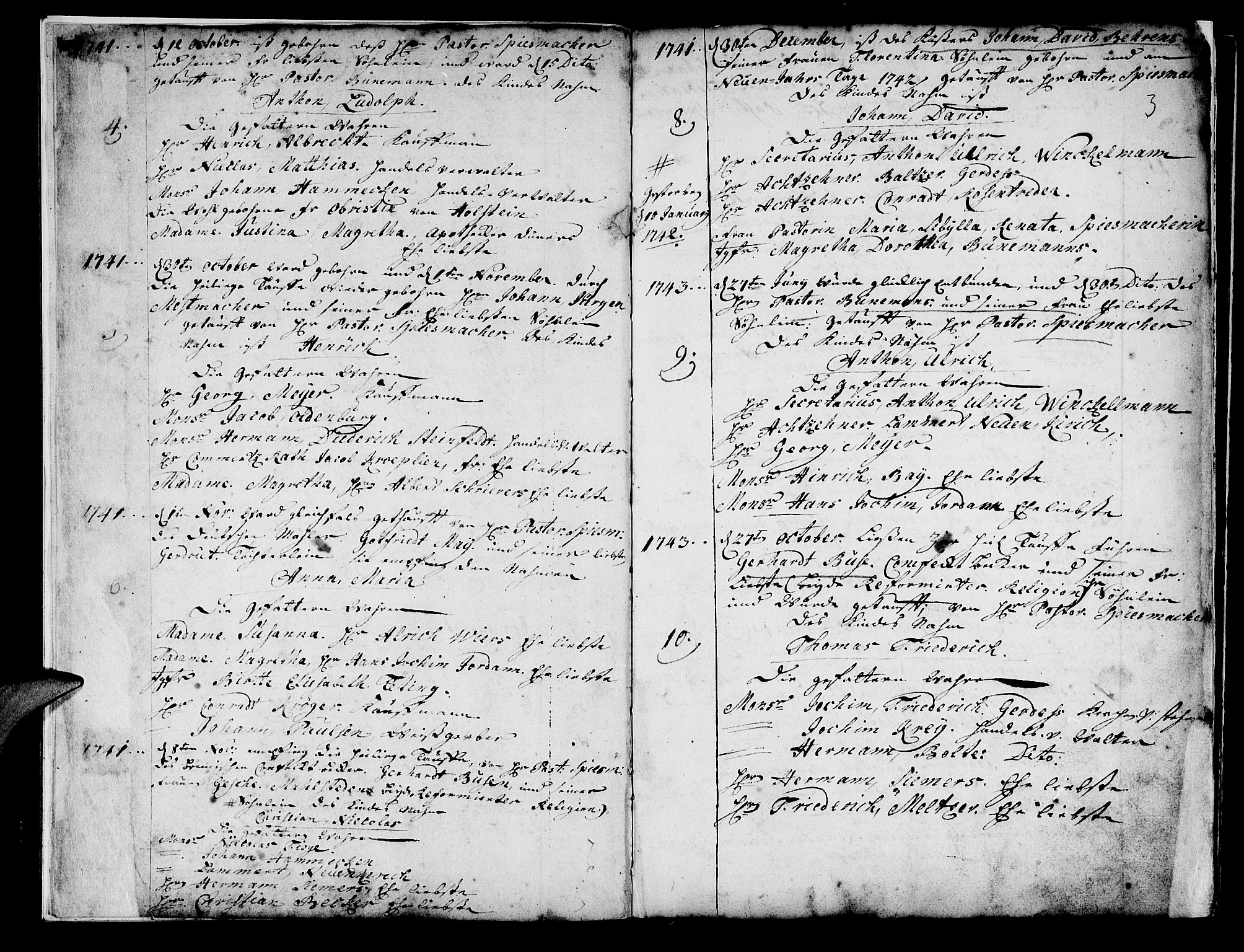 Mariakirken Sokneprestembete, SAB/A-76901/H/Haa/L0001: Parish register (official) no. A 1, 1740-1784, p. 3