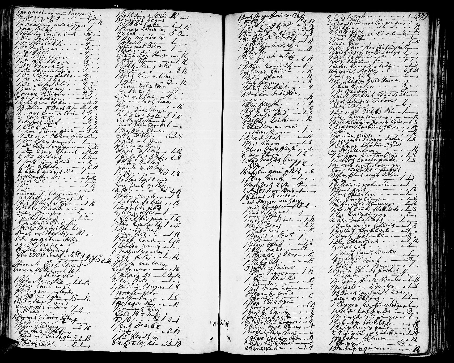Romsdal sorenskriveri, SAT/A-4149/1/3/3A/L0010: Skifteprotokoll, 1774-1782, p. 338b-339a