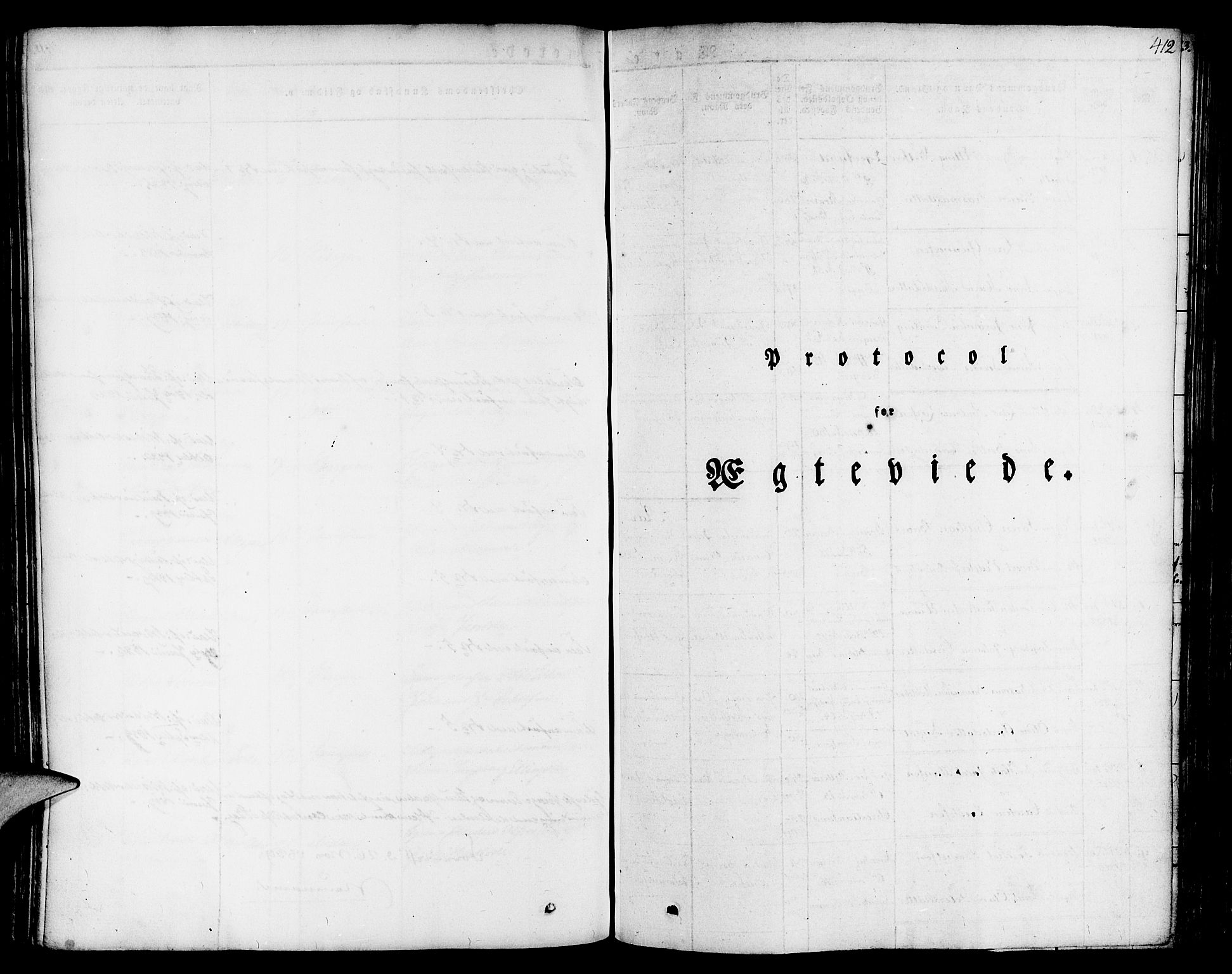 Nykirken Sokneprestembete, SAB/A-77101/H/Haa/L0012: Parish register (official) no. A 12, 1821-1844, p. 412