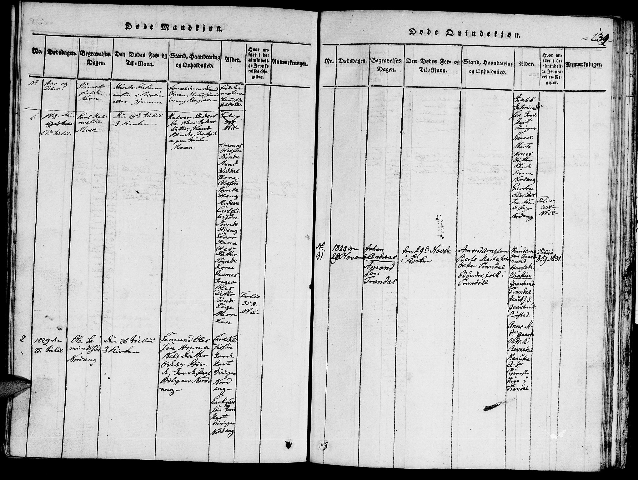 Ministerialprotokoller, klokkerbøker og fødselsregistre - Møre og Romsdal, AV/SAT-A-1454/515/L0207: Parish register (official) no. 515A03, 1819-1829, p. 139