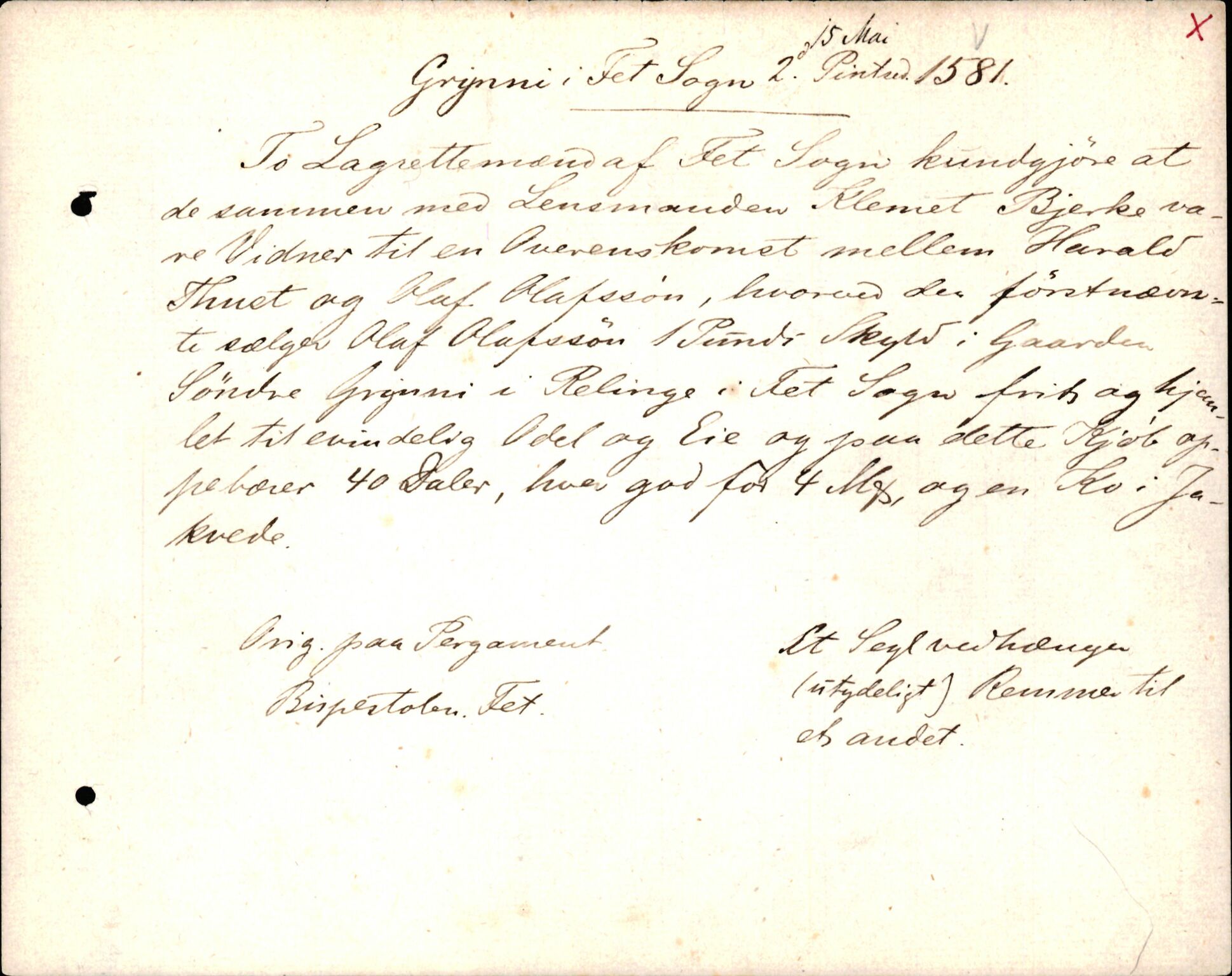 Riksarkivets diplomsamling, AV/RA-EA-5965/F35/F35k/L0001: Regestsedler: Prestearkiver fra Østfold og Akershus, p. 3