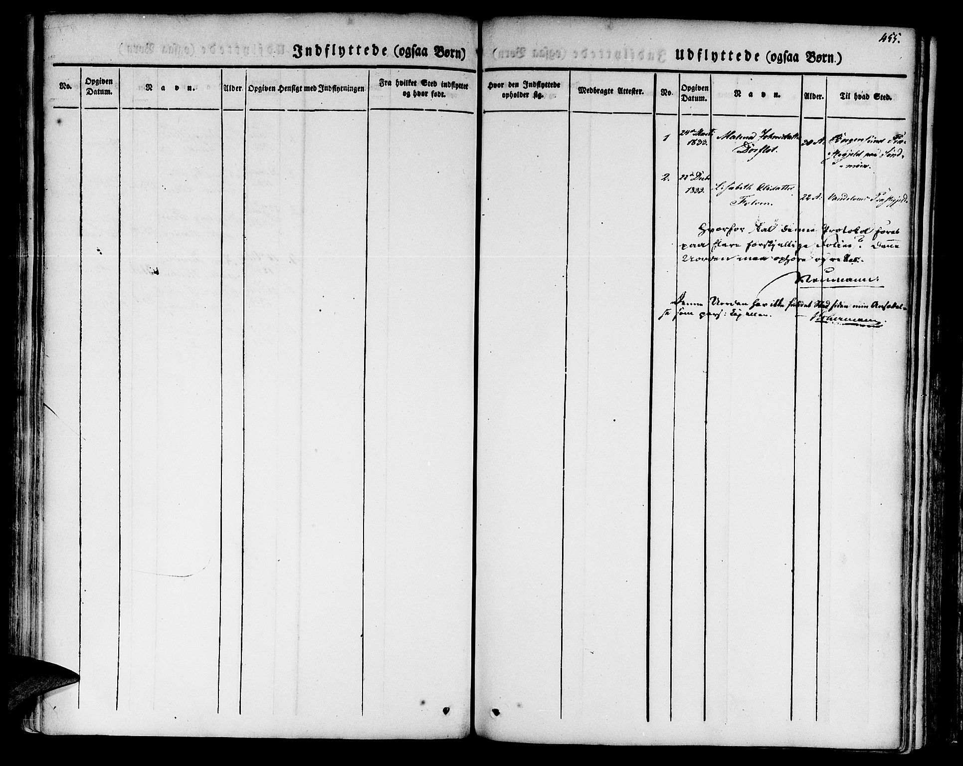 Innvik sokneprestembete, SAB/A-80501: Parish register (official) no. A 4II, 1832-1846, p. 455