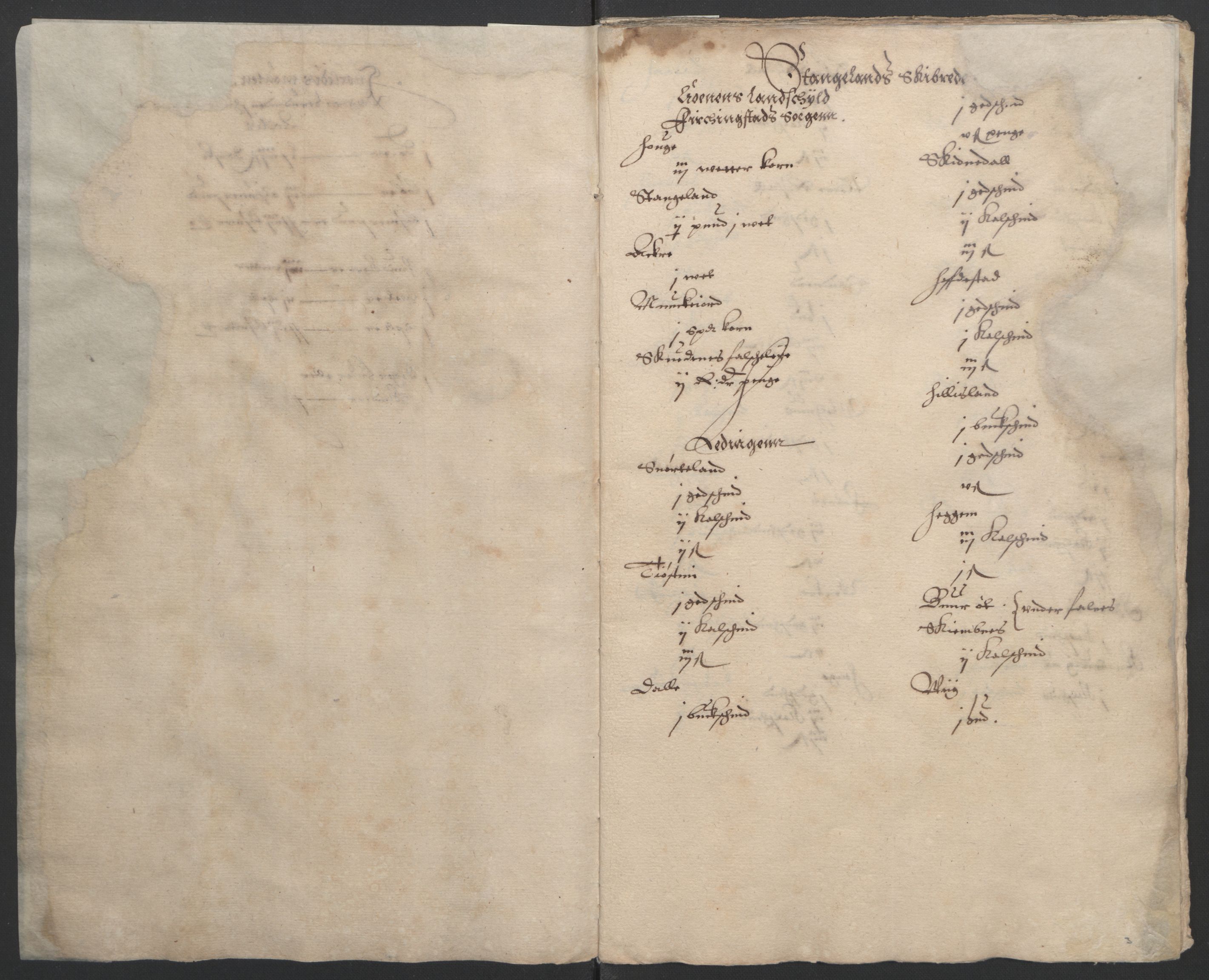 Stattholderembetet 1572-1771, AV/RA-EA-2870/Ek/L0002/0003: Jordebøker til utlikning av garnisonsskatt 1624-1626: / Jordebøker for Stavanger len, 1624-1626, p. 5