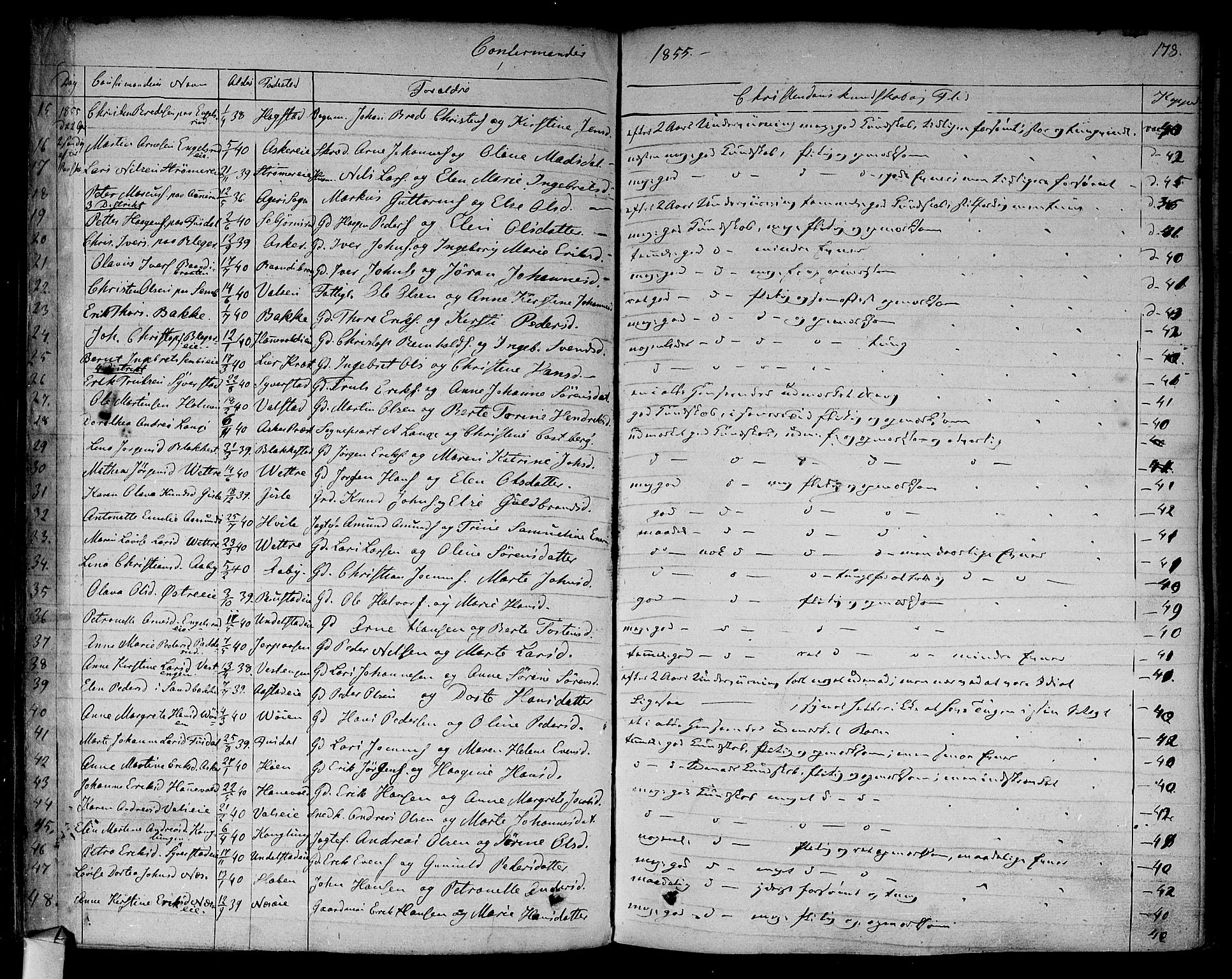 Asker prestekontor Kirkebøker, AV/SAO-A-10256a/F/Fa/L0009: Parish register (official) no. I 9, 1825-1878, p. 178