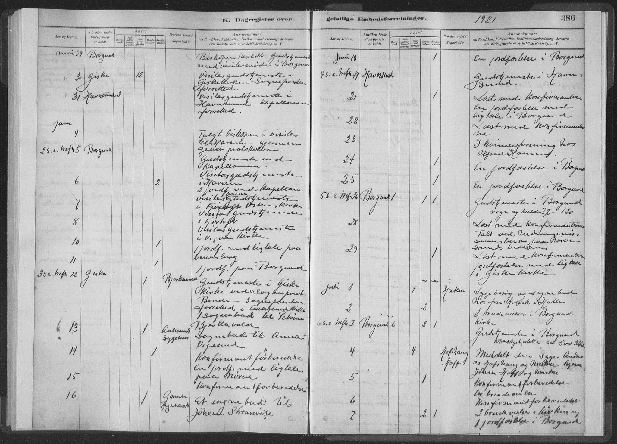 Ministerialprotokoller, klokkerbøker og fødselsregistre - Møre og Romsdal, AV/SAT-A-1454/528/L0404: Parish register (official) no. 528A13II, 1880-1922, p. 386