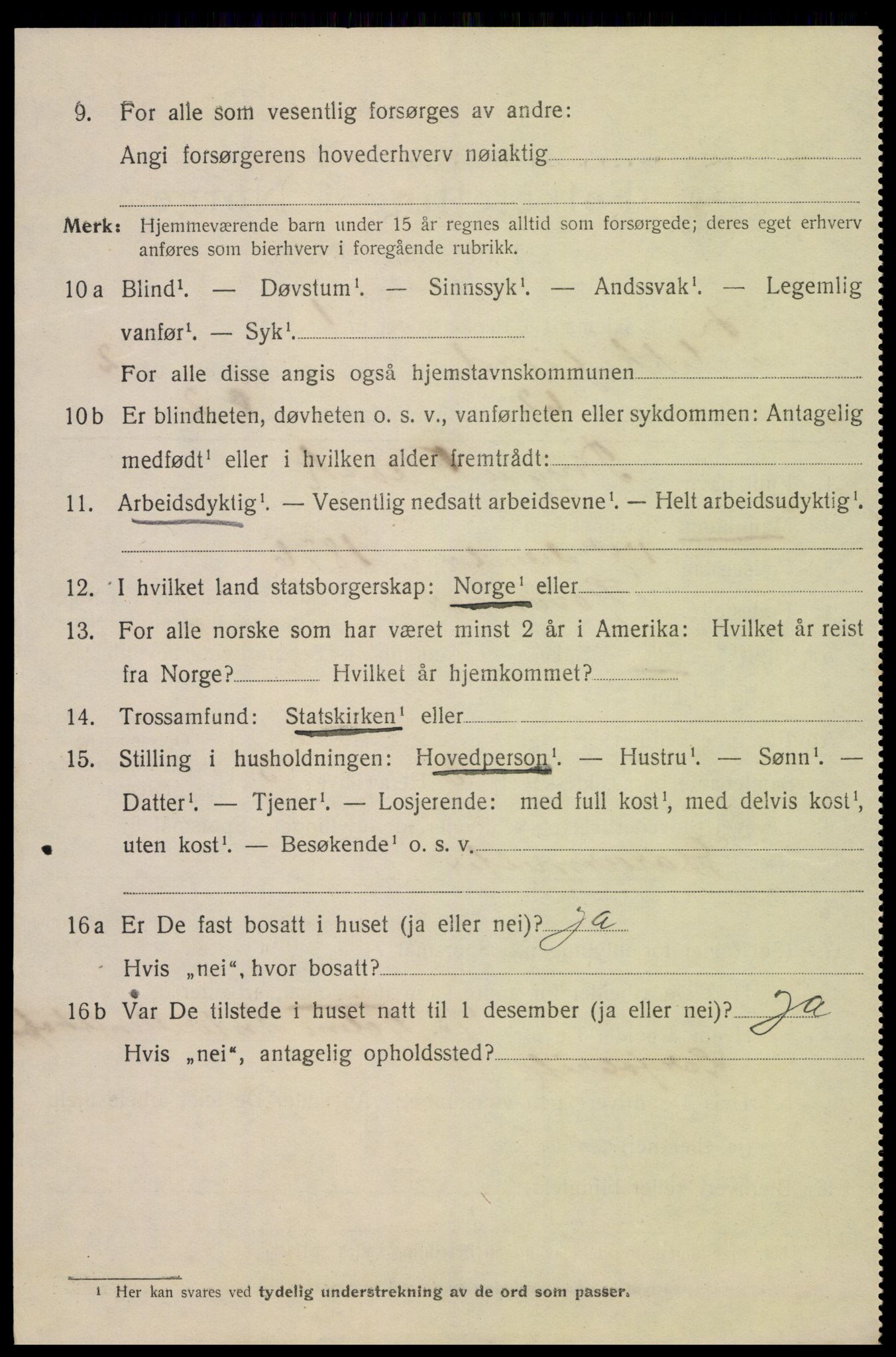SAK, 1920 census for Flekkefjord, 1920, p. 3229