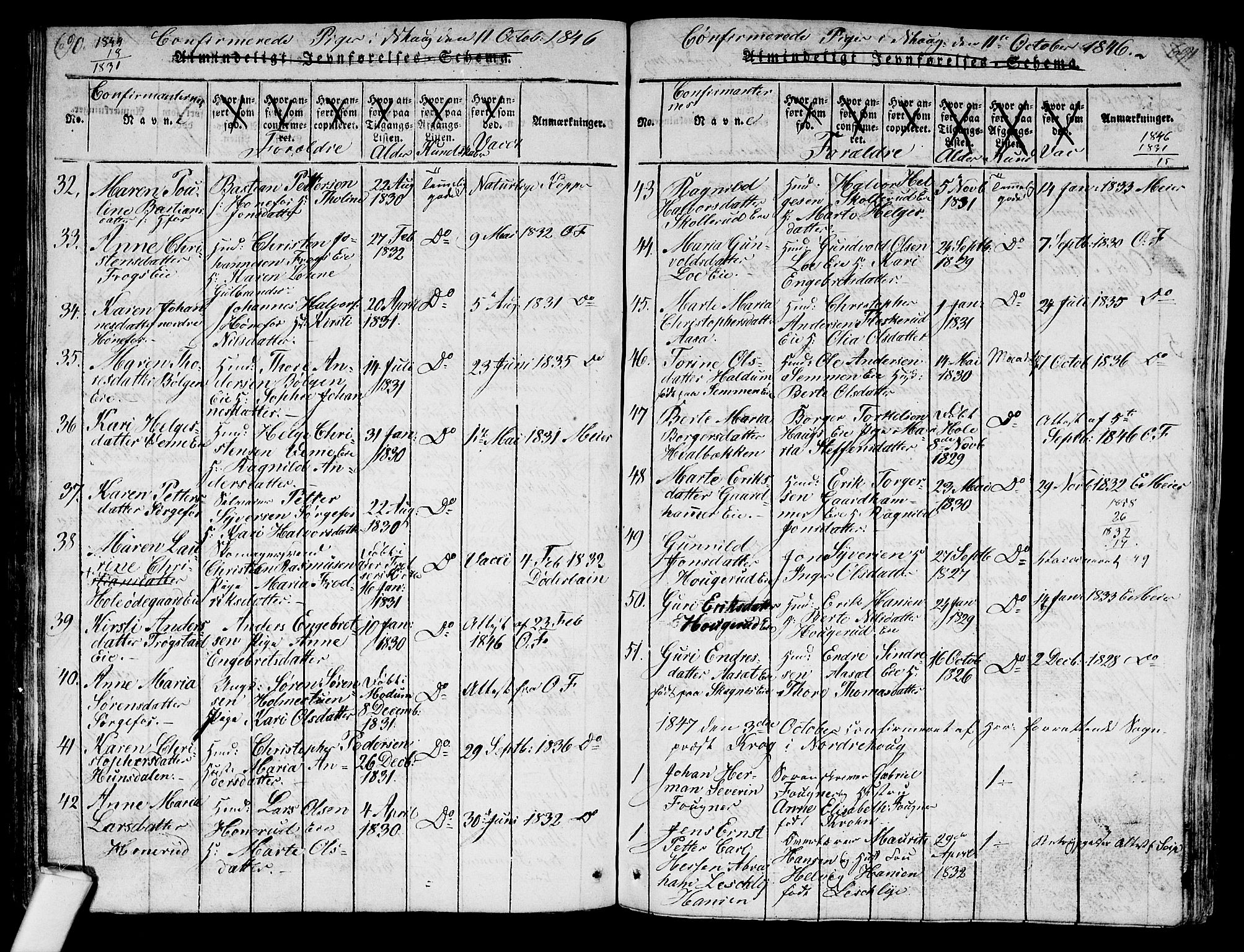 Norderhov kirkebøker, SAKO/A-237/G/Ga/L0003: Parish register (copy) no. I 3 /1, 1814-1876, p. 690-691