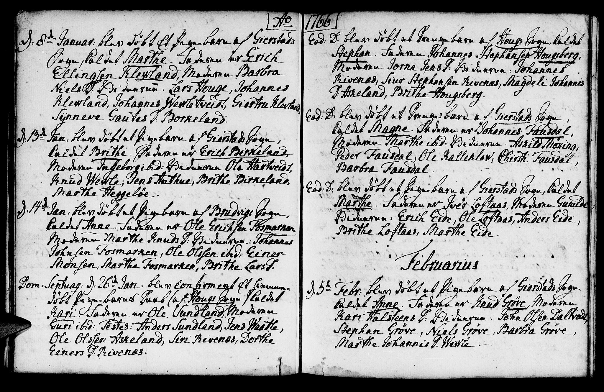 Haus sokneprestembete, SAB/A-75601/H/Haa: Parish register (official) no. A 8, 1754-1769, p. 96