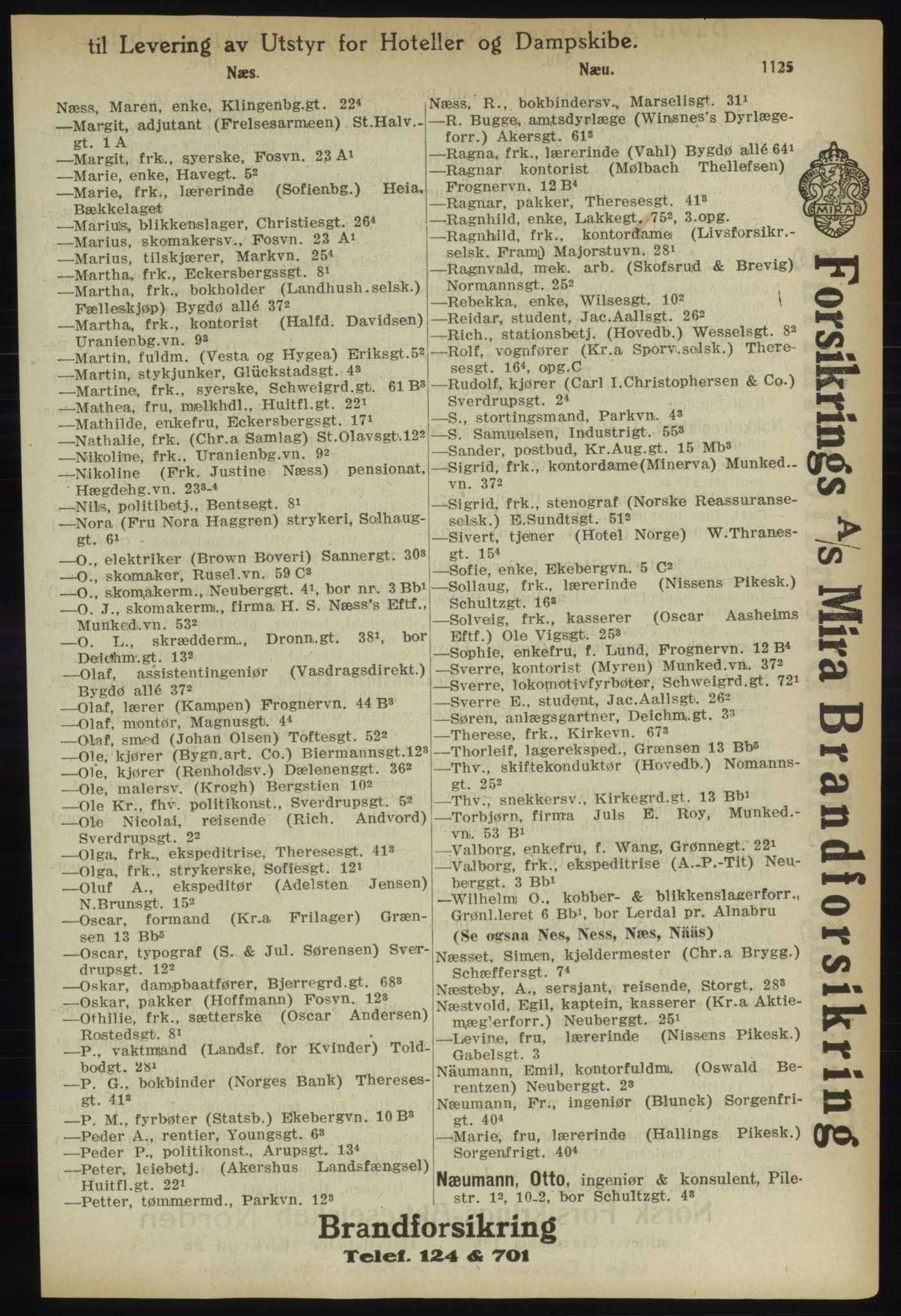 Kristiania/Oslo adressebok, PUBL/-, 1918, p. 1150